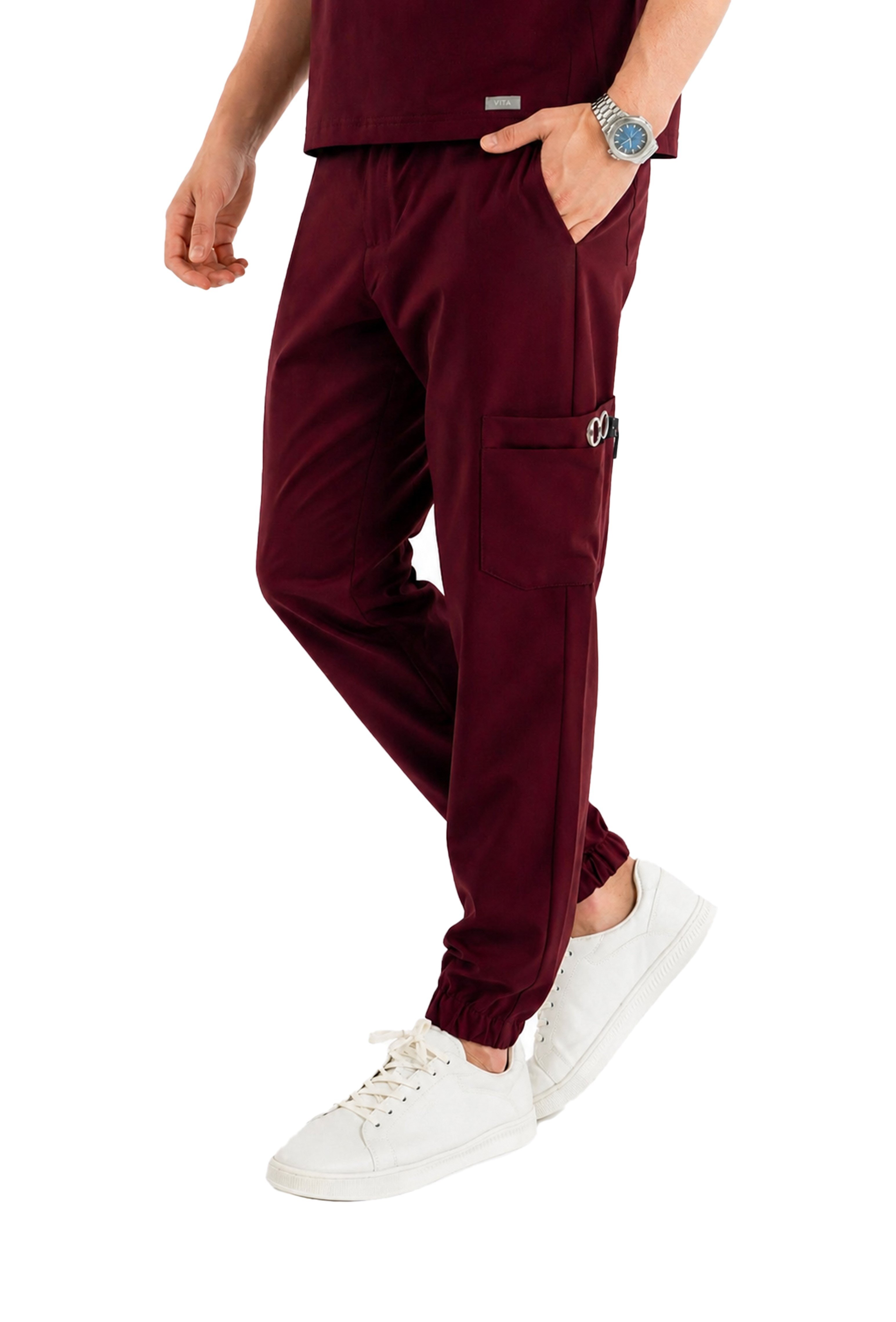 Jogger Piu Vita Bordo Alt Erkek Scrubs Cerrahi Forma - Medikal Giyim Uniform
