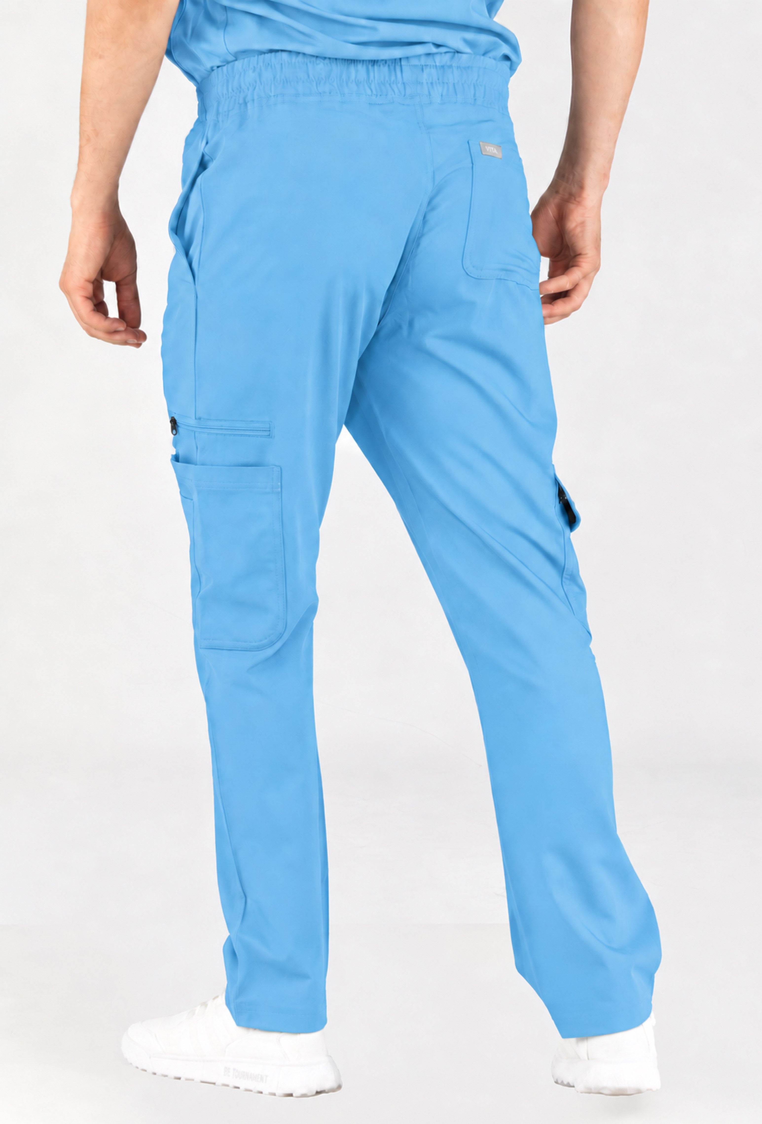 Tasca VITA Alaska Blue Alt Erkek Scrubs Cerrahi Forma - Medikal Giyim Uniform
