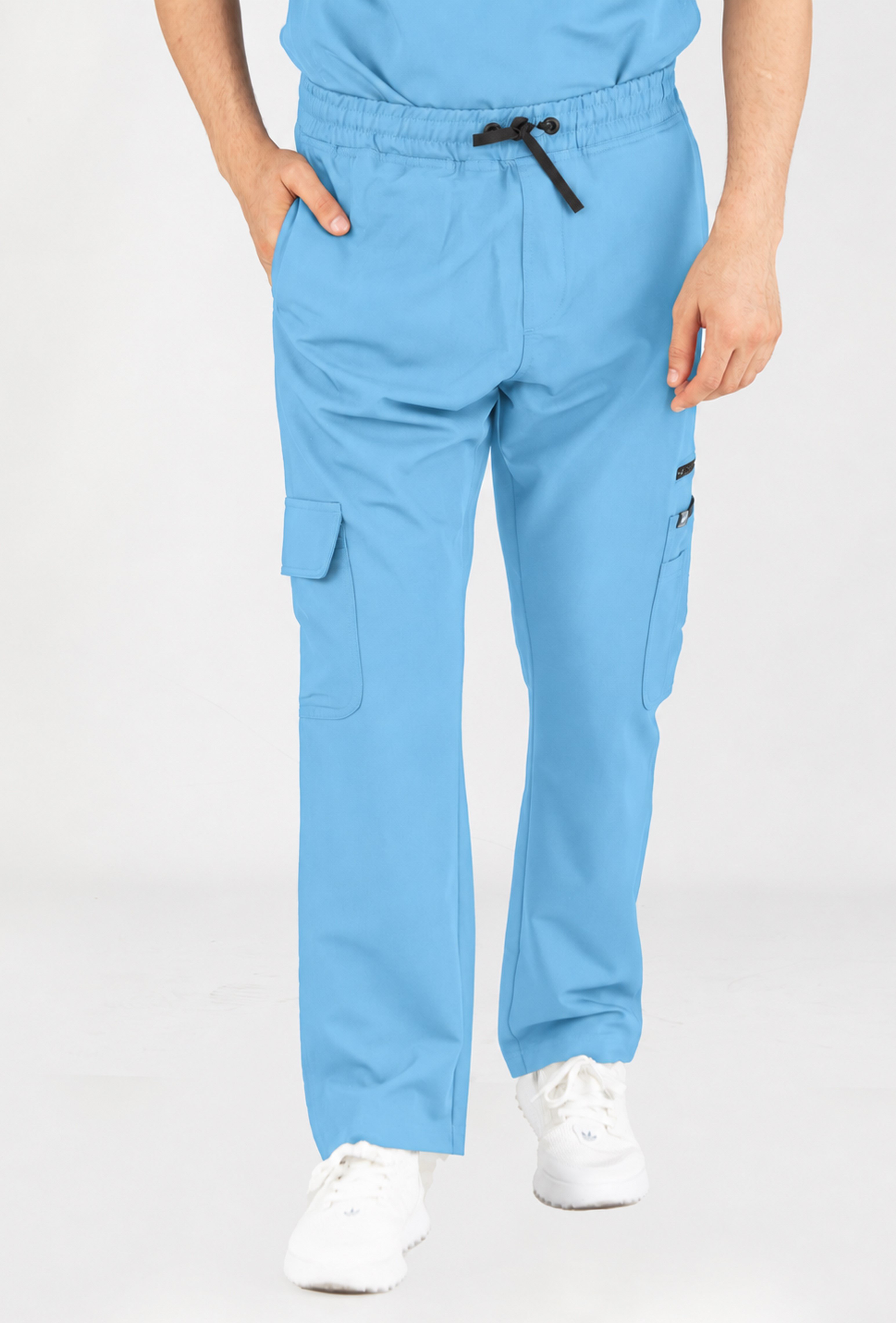 Tasca VITA Alaska Blue Alt Erkek Scrubs Cerrahi Forma - Medikal Giyim Uniform