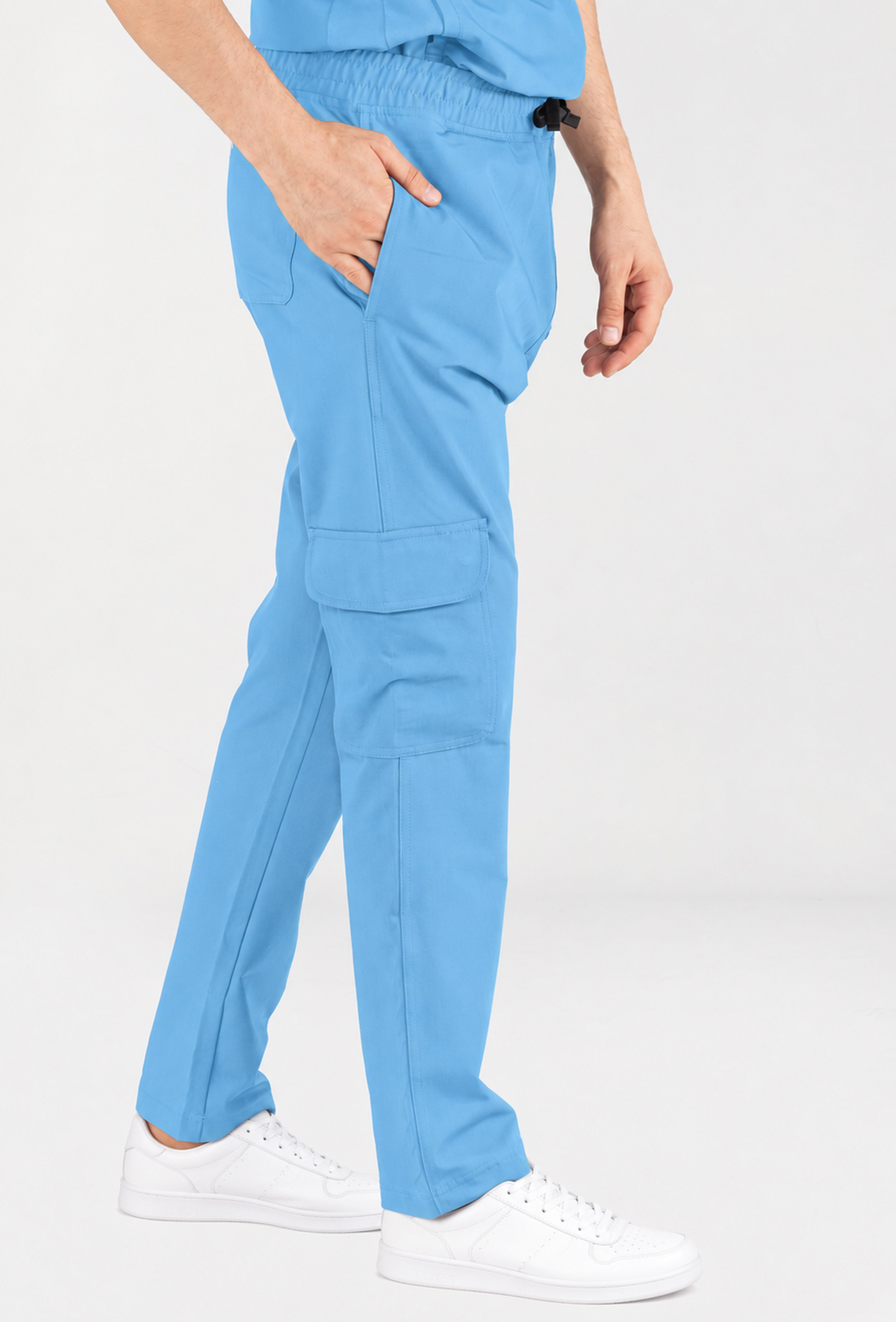 Tasca VITA Alaska Blue Alt Erkek Scrubs Cerrahi Forma - Medikal Giyim Uniform
