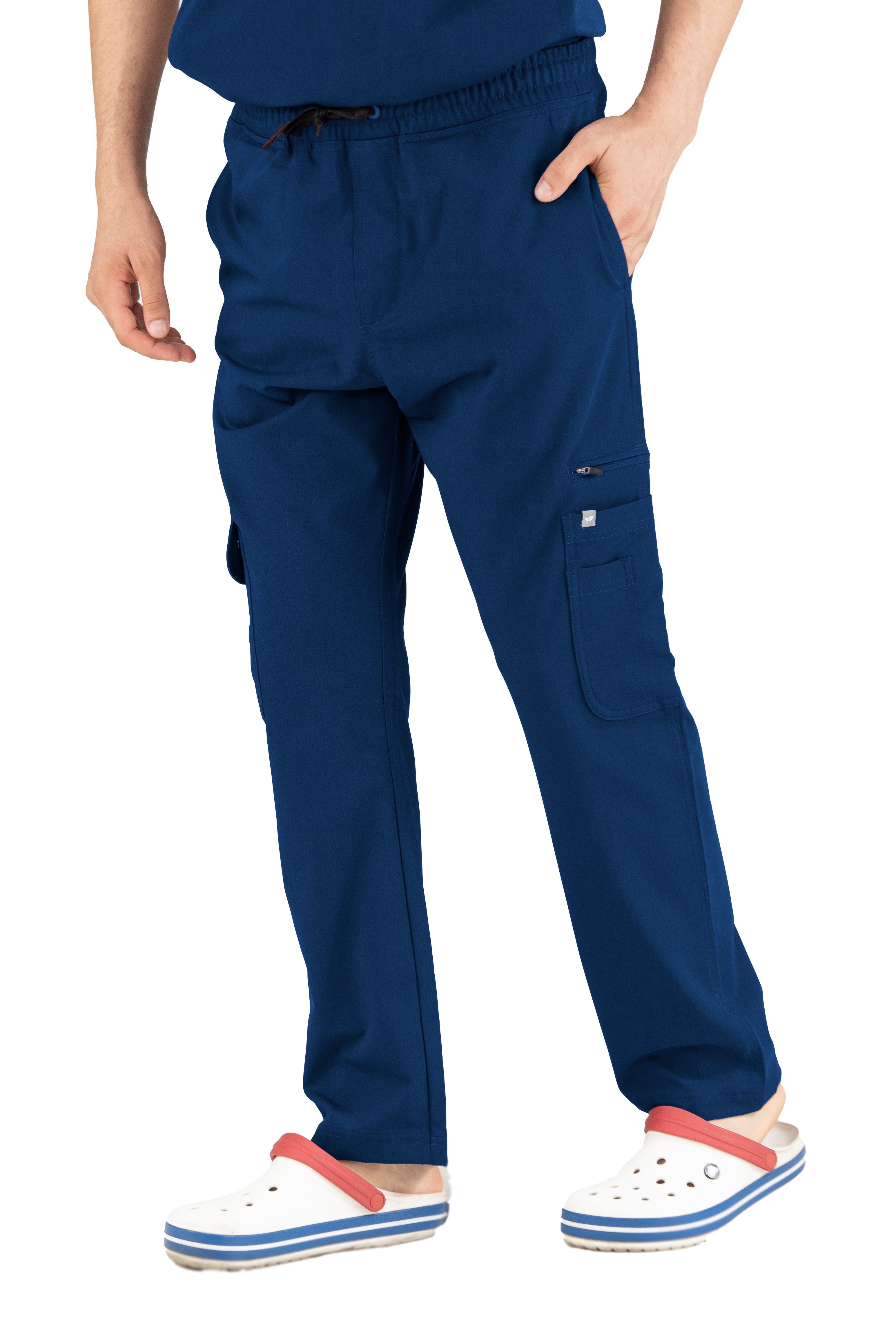 Tasca Vita Saks Mavisi Alt Erkek Scrubs Cerrahi Forma - Medikal Giyim Uniform