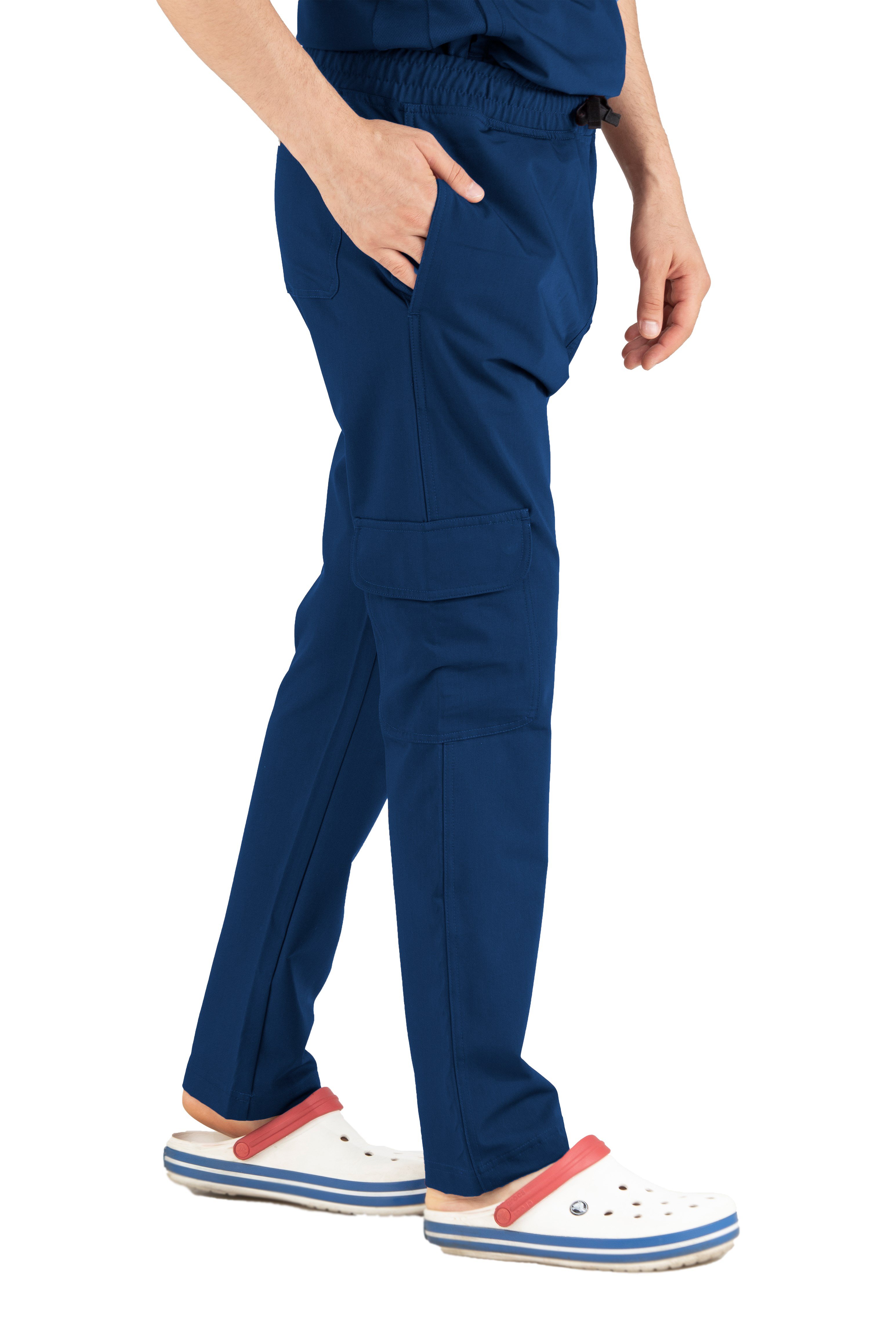 Tasca Vita Saks Mavisi Alt Erkek Scrubs Cerrahi Forma - Medikal Giyim Uniform