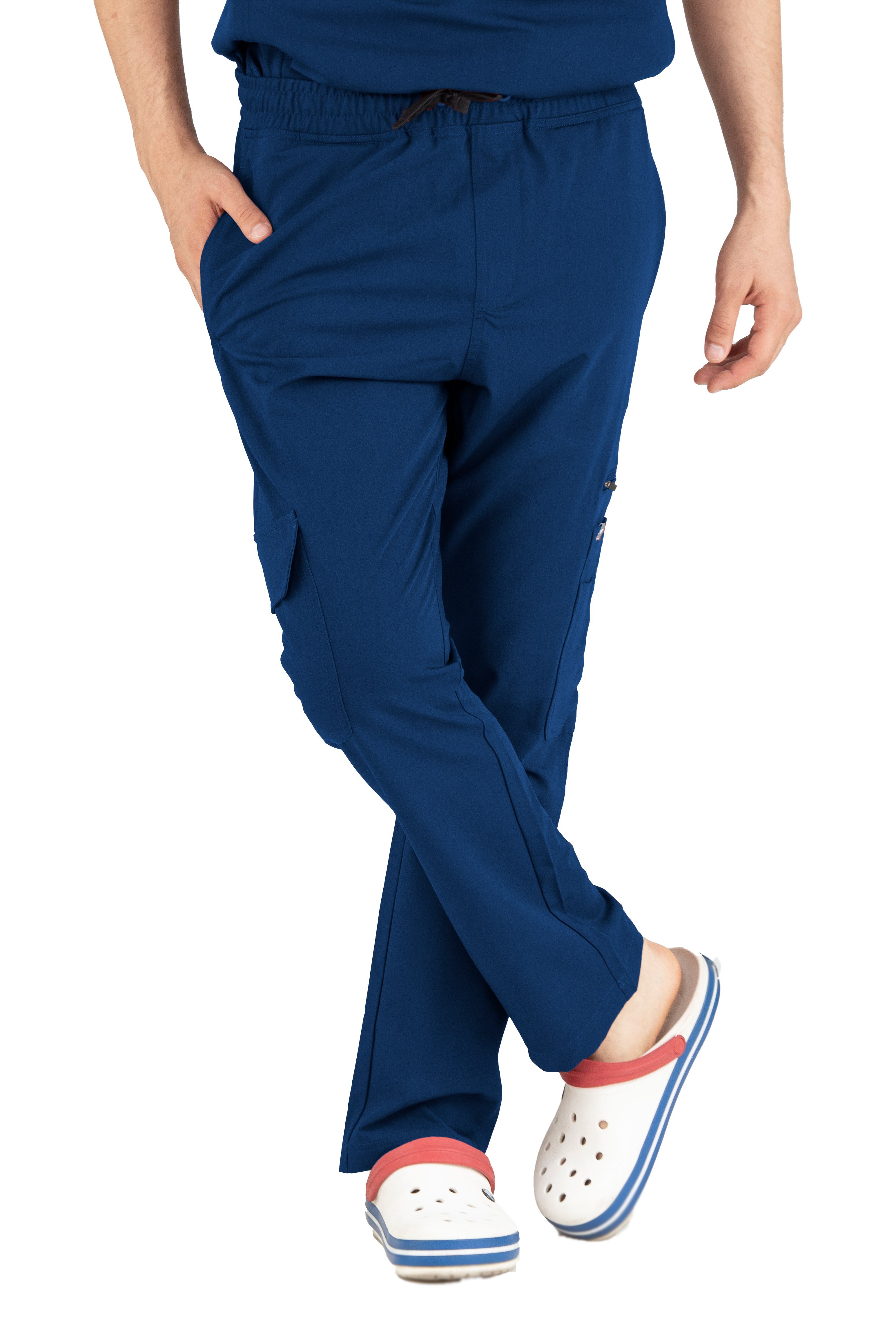 Tasca Vita Saks Mavisi Alt Erkek Scrubs Cerrahi Forma - Medikal Giyim Uniform