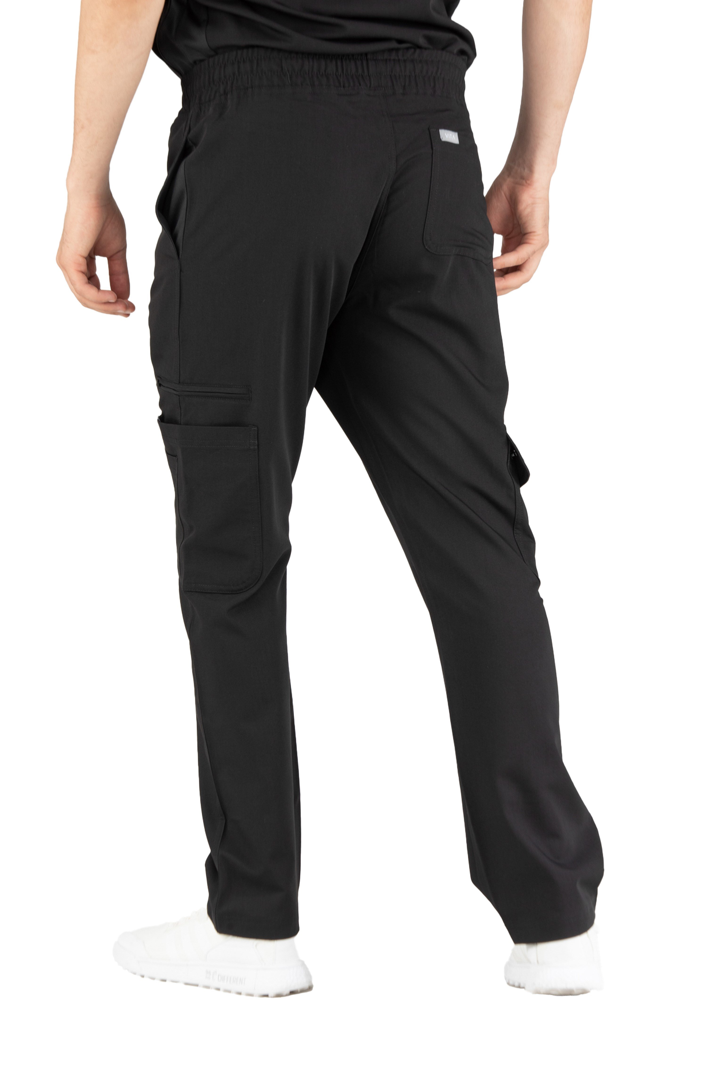 Tasca Vita Siyah Alt Erkek Scrubs Cerrahi Forma - Medikal Giyim Uniform