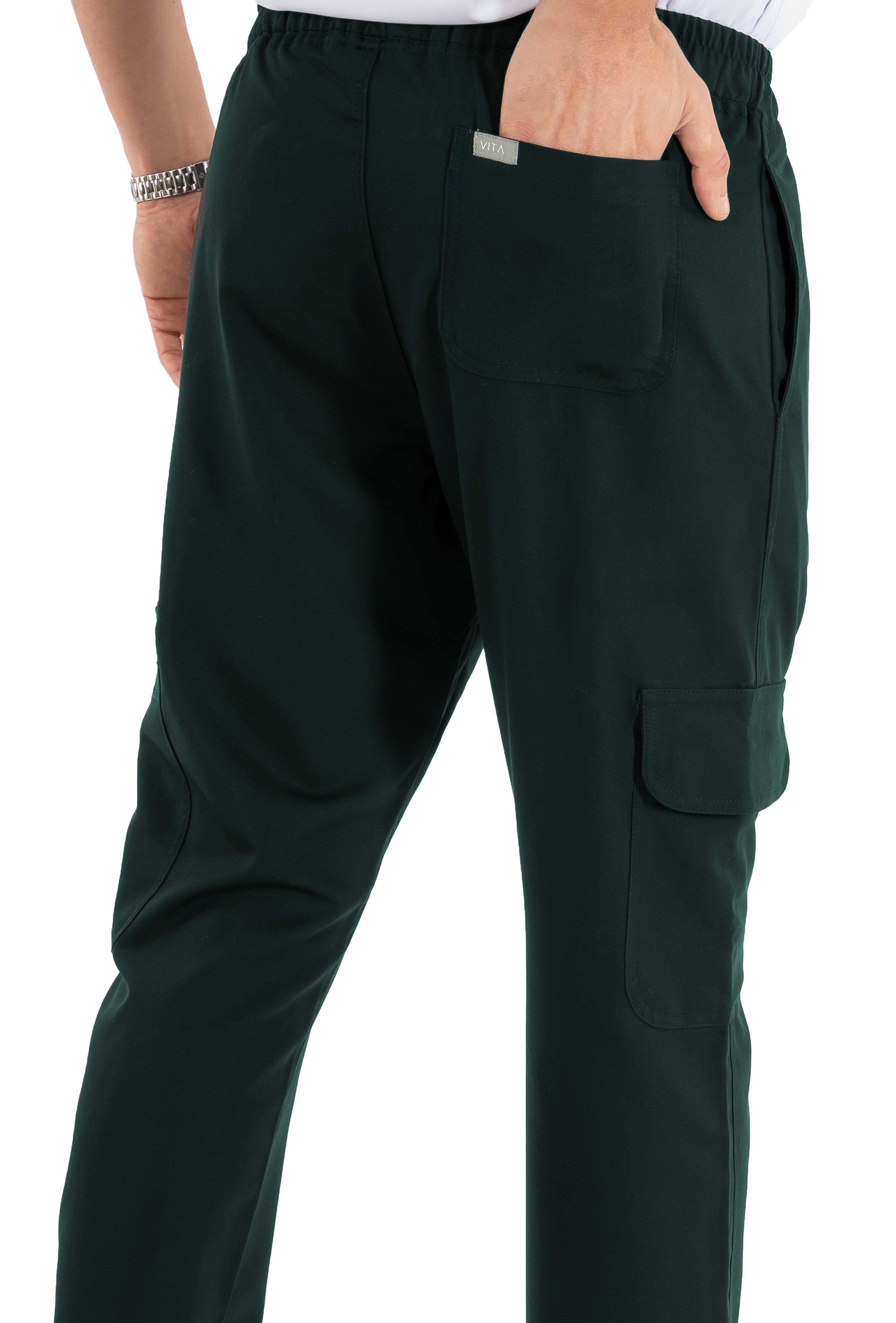 Tasca VITA Zümrüt Alt Erkek Scrubs Cerrahi Forma - Medikal Giyim Uniform