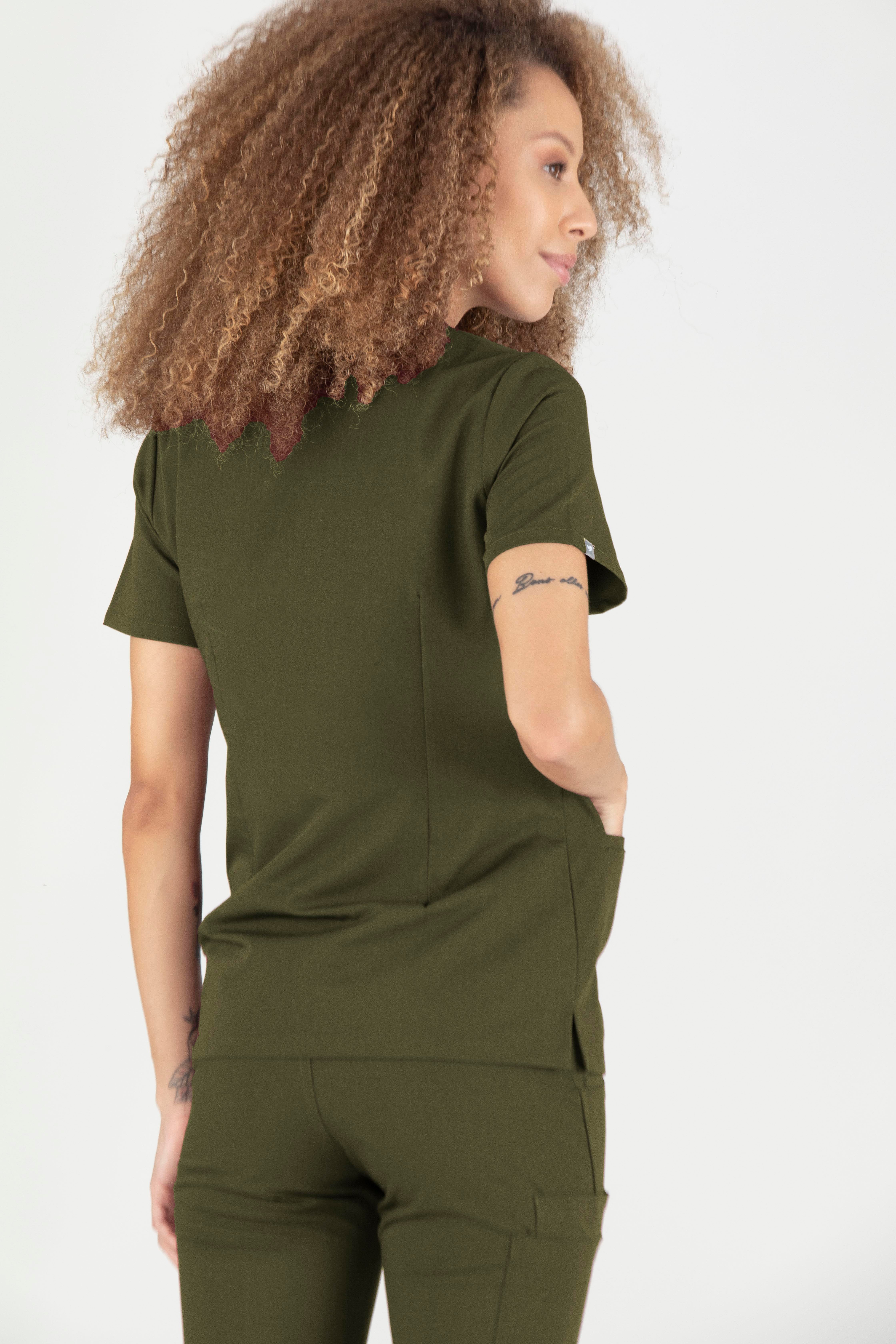 Base Vita Haki Üst Kadın Scrubs Cerrahi Forma - Medikal Giyim Uniform
