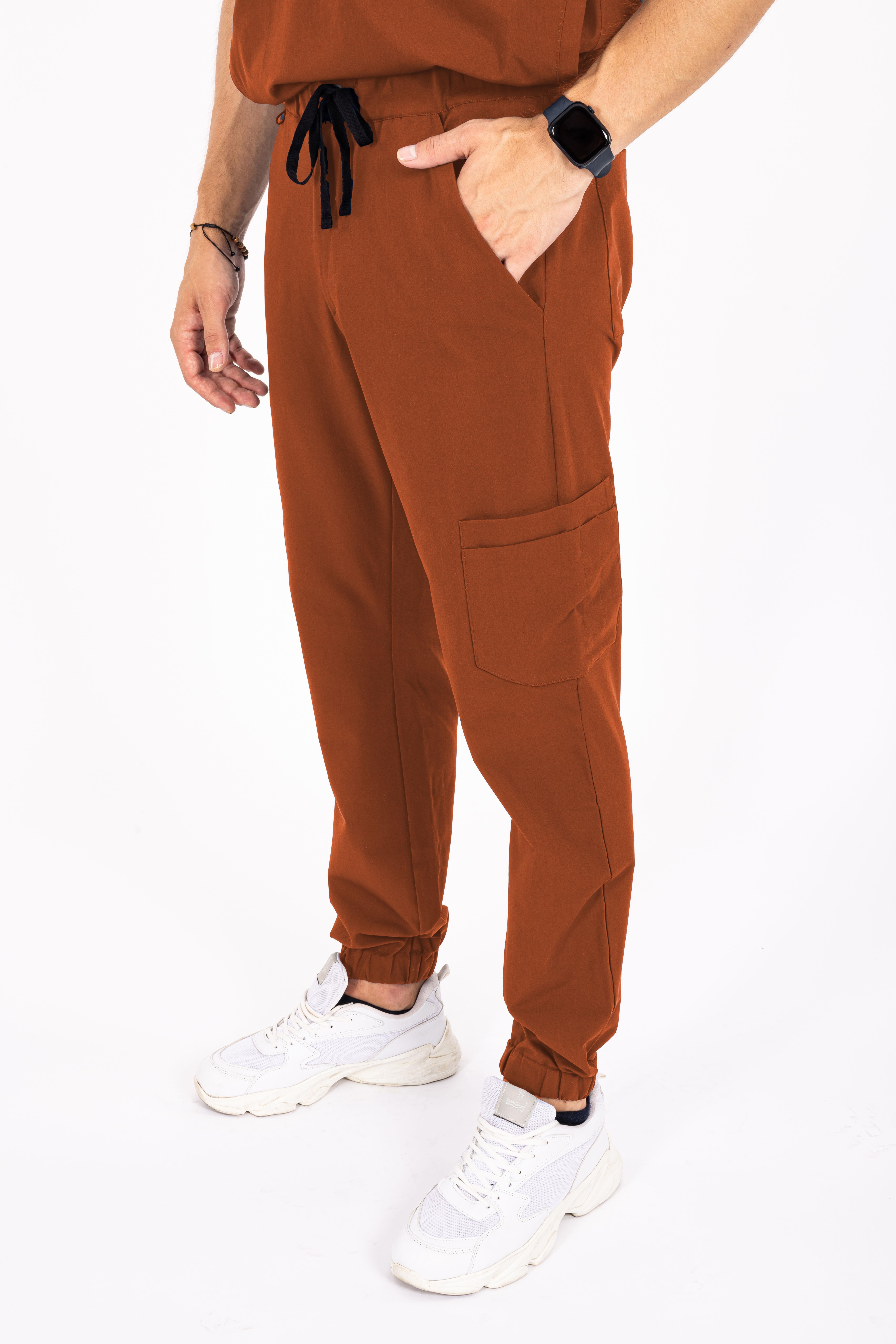 Jogger Piu Vita Kiremit Alt Erkek Scrubs Cerrahi Forma - Medikal Giyim Uniform
