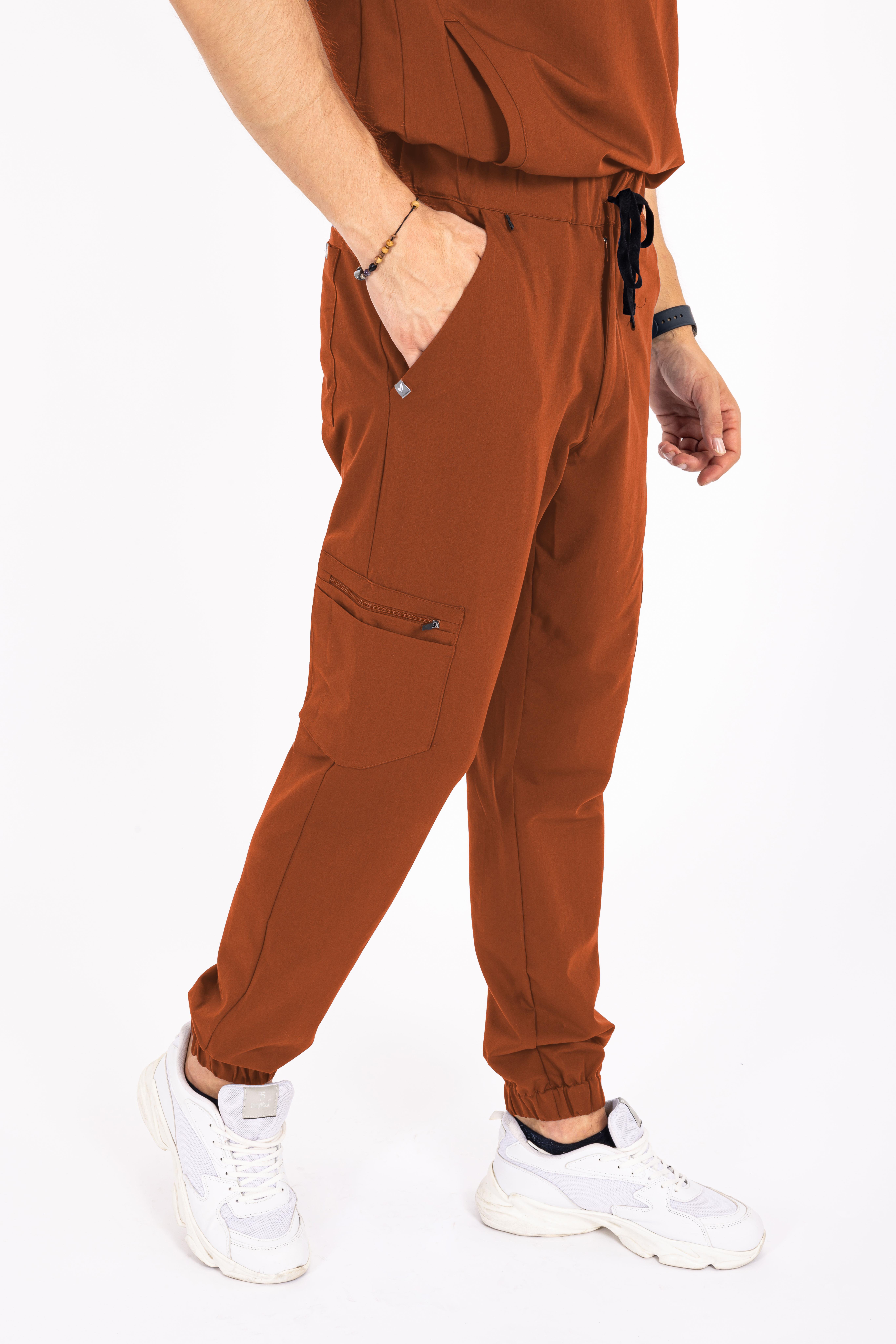 Jogger Piu Vita Kiremit Alt Erkek Scrubs Cerrahi Forma - Medikal Giyim Uniform