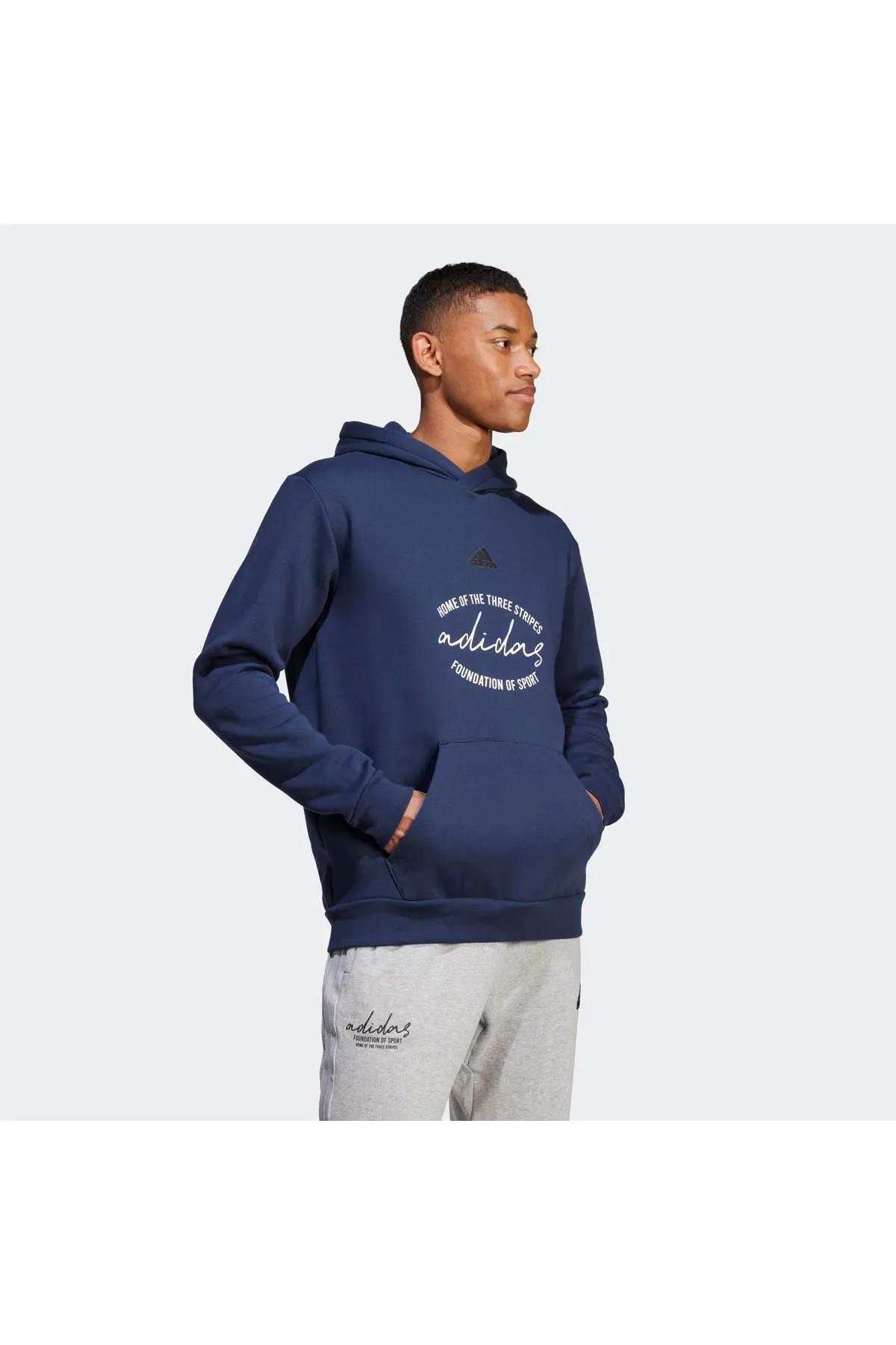 Adidas IW3567 Bl Fl Hd Gd Q3 Erkek Sweatshirt