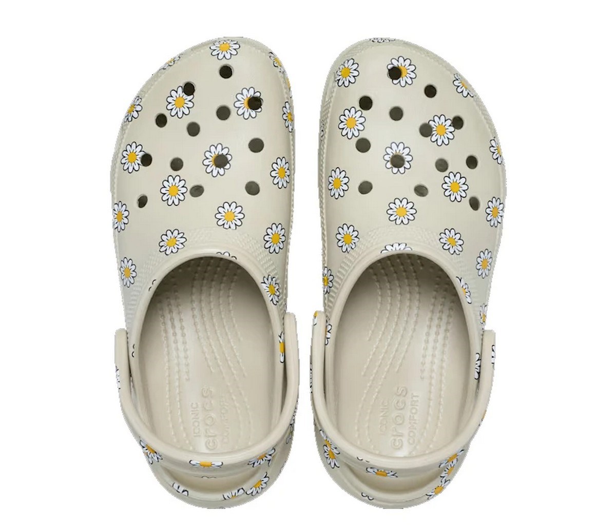 Crocs 212668-1WY Classic Platform Floral Clog Kadın Sandalet