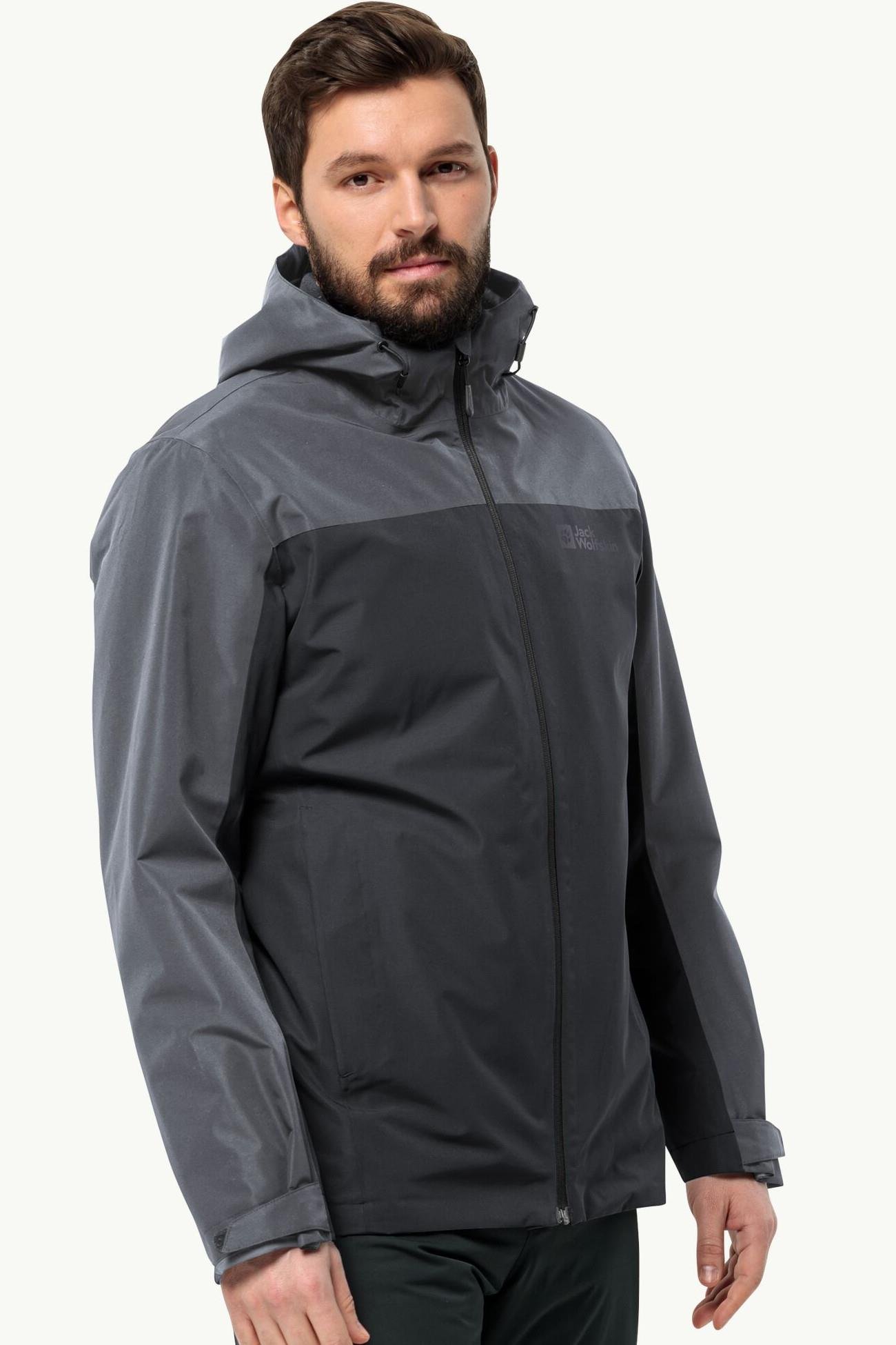 Jack Wolfskin 1115311-6001 Taubenberg 3IN1 M Erkek Oudoor Mont