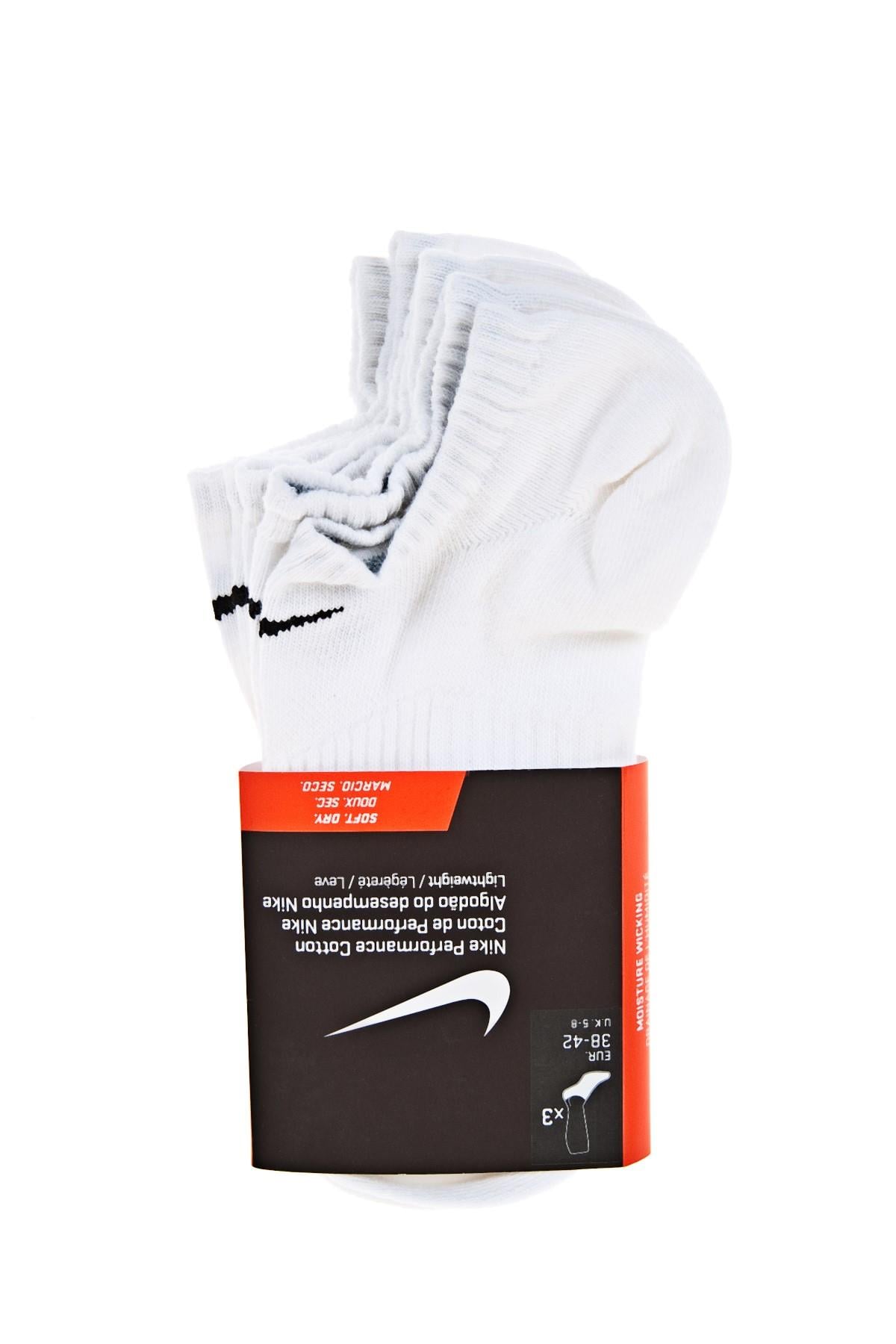 Nike SX4705-101 Perf. Cotton Lightweight 3 Pairs Unisex Spor Çorap