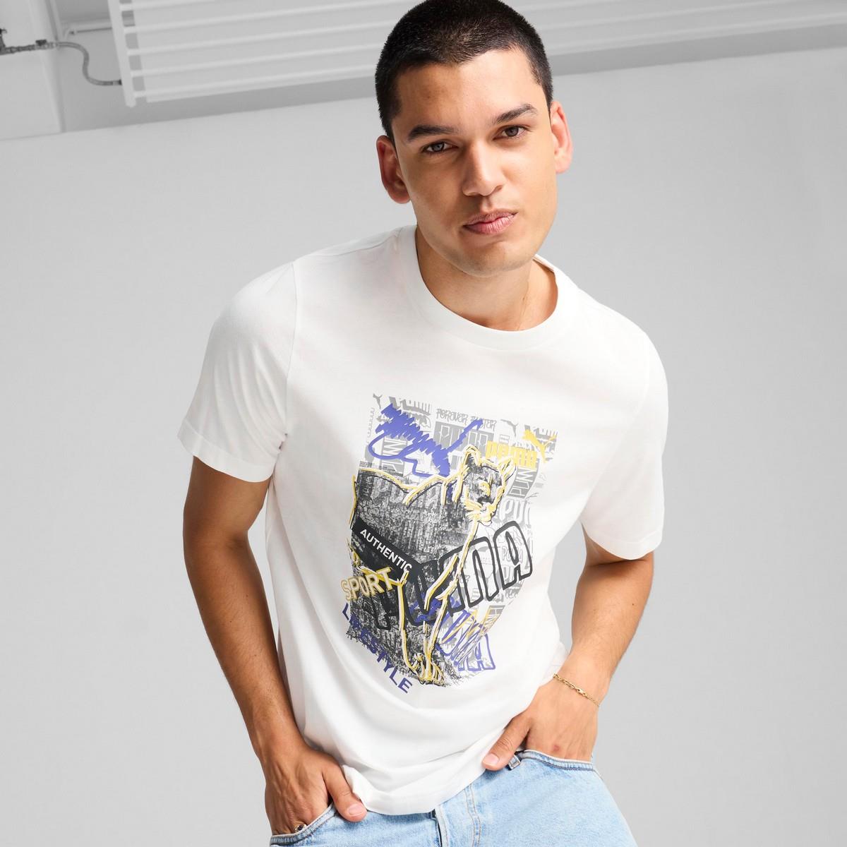 Puma 68321302 Graphics Photoprint Tee Erkek Spor Tişört