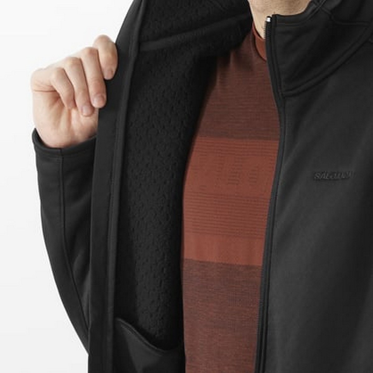 Salomon LC2300800 Outline Warm Fleece Fz M Erkek Polar