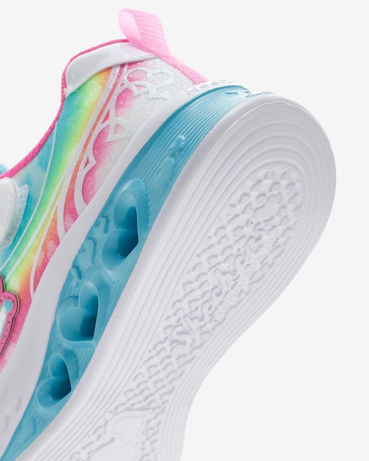 Skechers 303253L WMLT Flutter Heart Lights - Groovy Swirl Çocuk Günlük Spor Ayakkabı