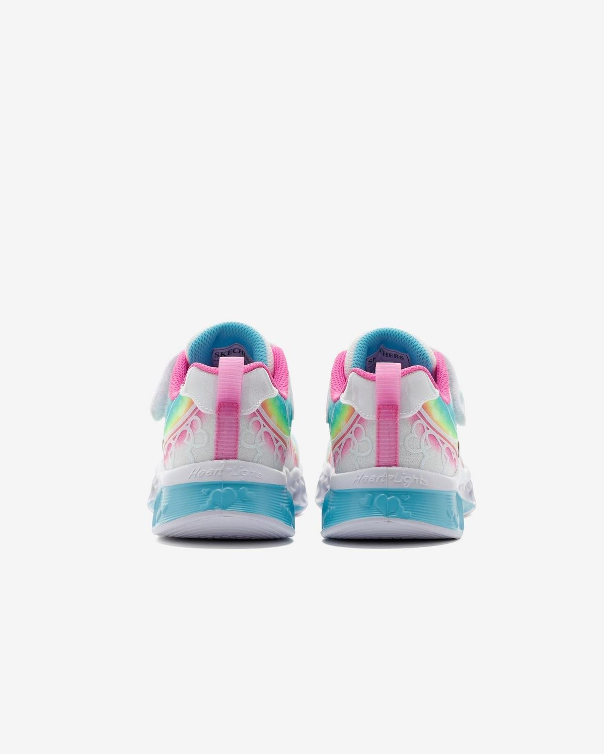 Skechers 303253L WMLT Flutter Heart Lights - Groovy Swirl Çocuk Günlük Spor Ayakkabı