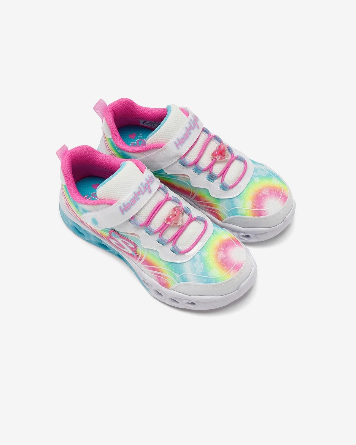 Skechers 303253L WMLT Flutter Heart Lights - Groovy Swirl Çocuk Günlük Spor Ayakkabı