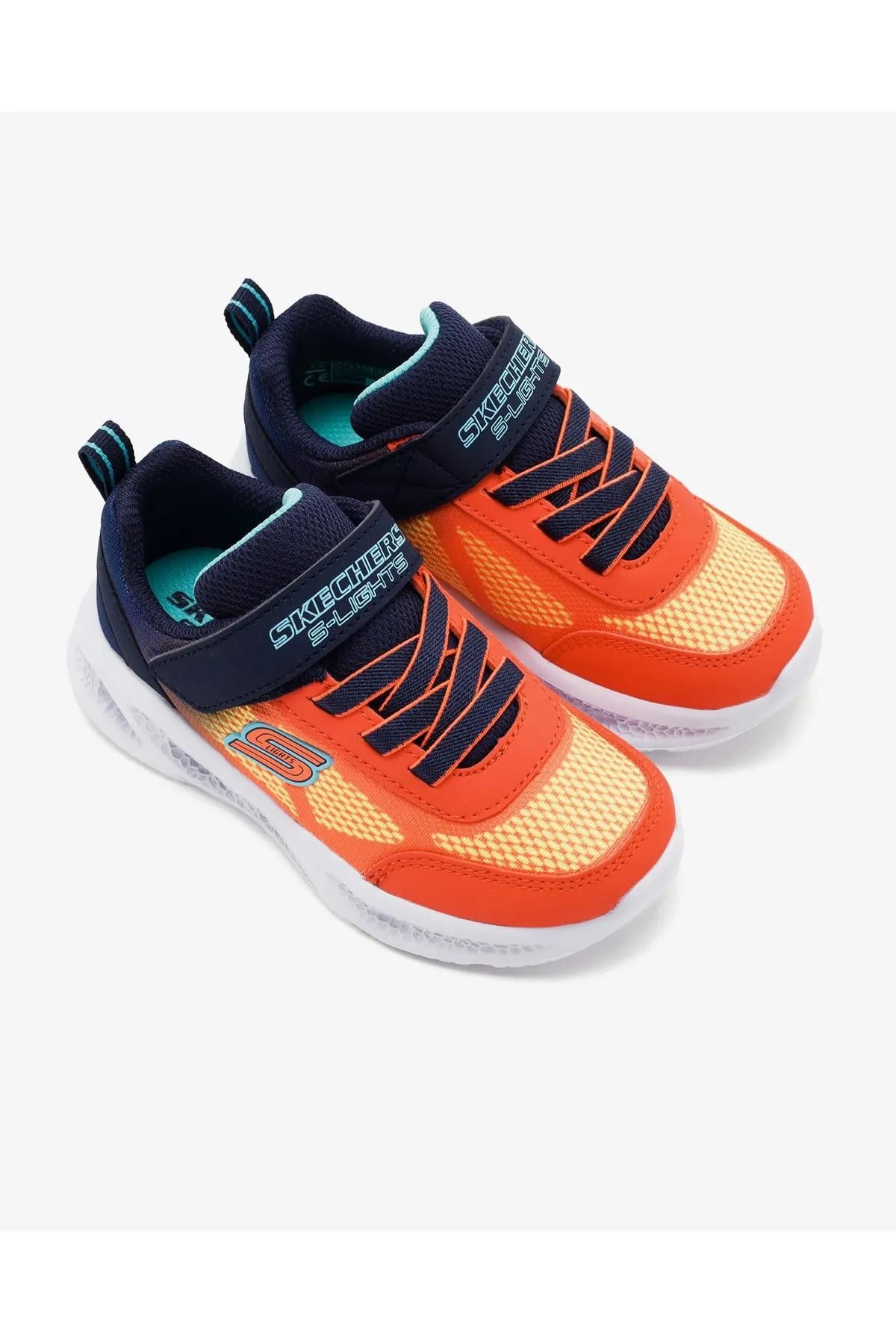 Skechers 401495N NVOR Meteor-Lights - Krendox Erkek Çocuk Spor Ayakkabı