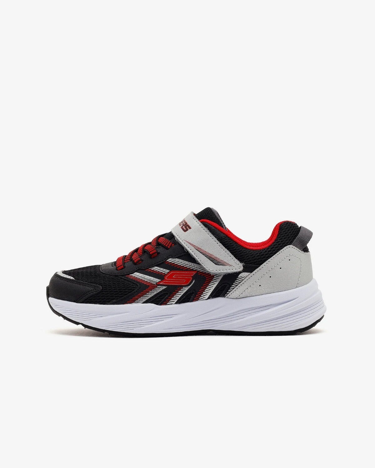 Skechers 404115L BKSR Microspec Tread Unisex Çocuk Spor Ayakkabı