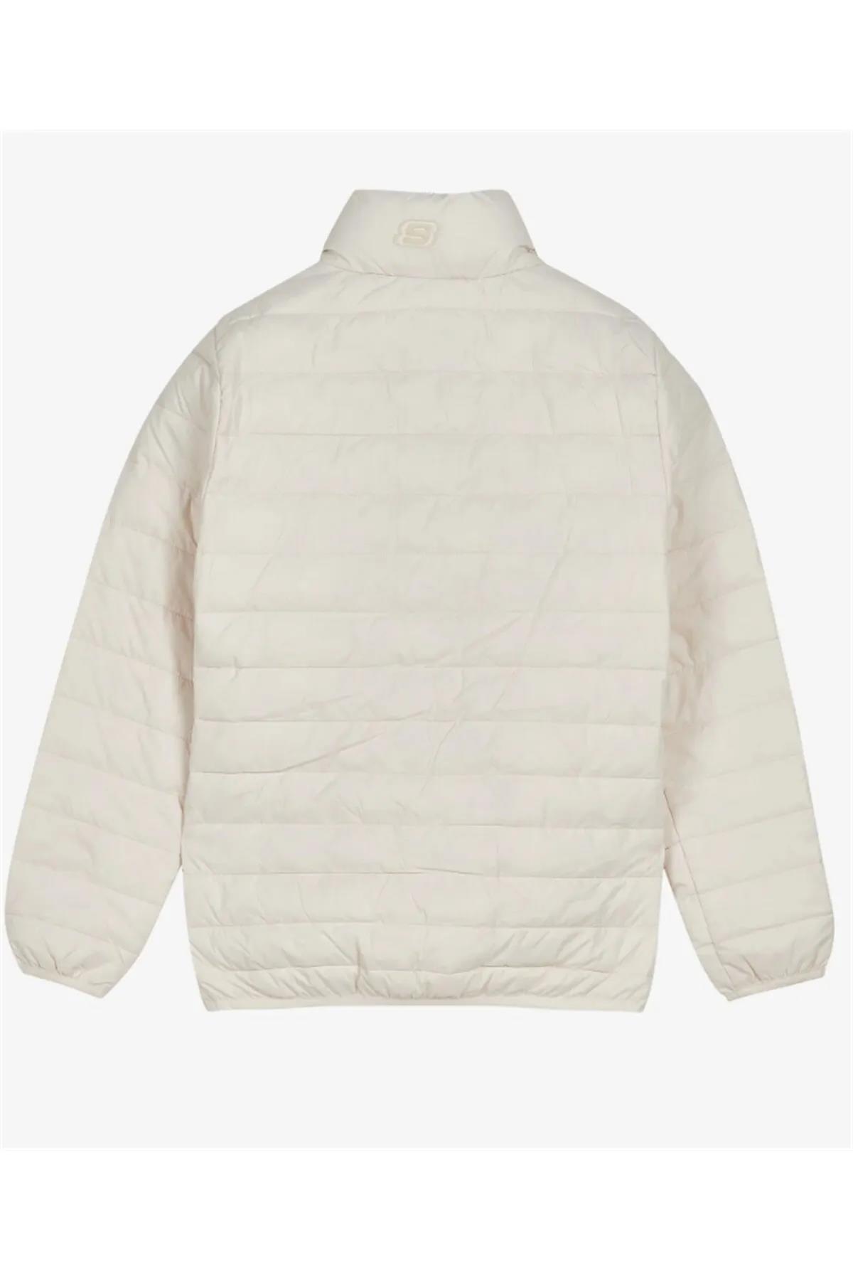 Skechers S212273-102 W Turtle Neck Essential Kadın Mont