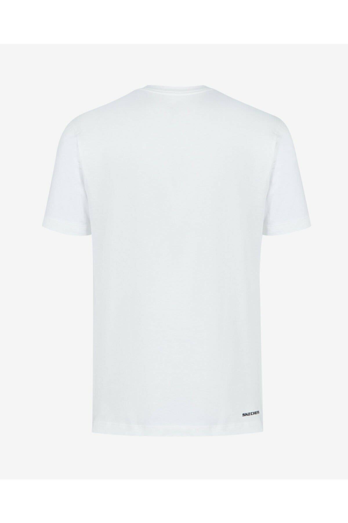 Skechers S212956-102 M Graphic Tee Big Logo T-Shirt Erkek T-Shirt