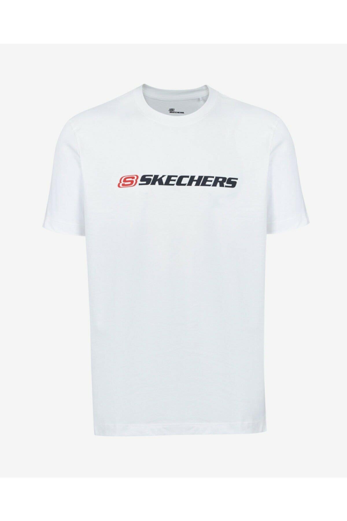 Skechers S212956-102 M Graphic Tee Big Logo T-Shirt Erkek T-Shirt