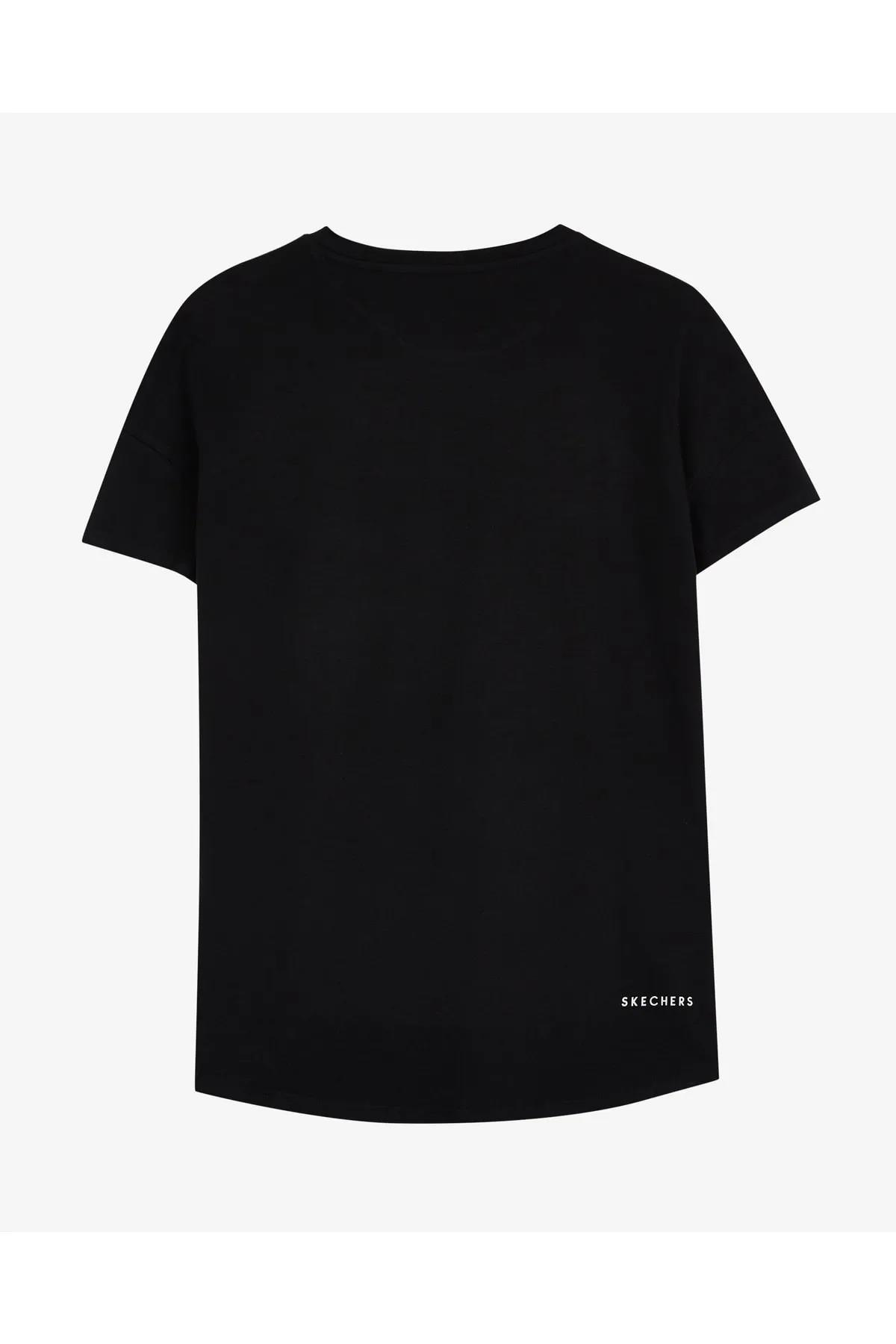 Skechers S221482-001 W Performance Tops Crew Neck Kadın Spor Tişört