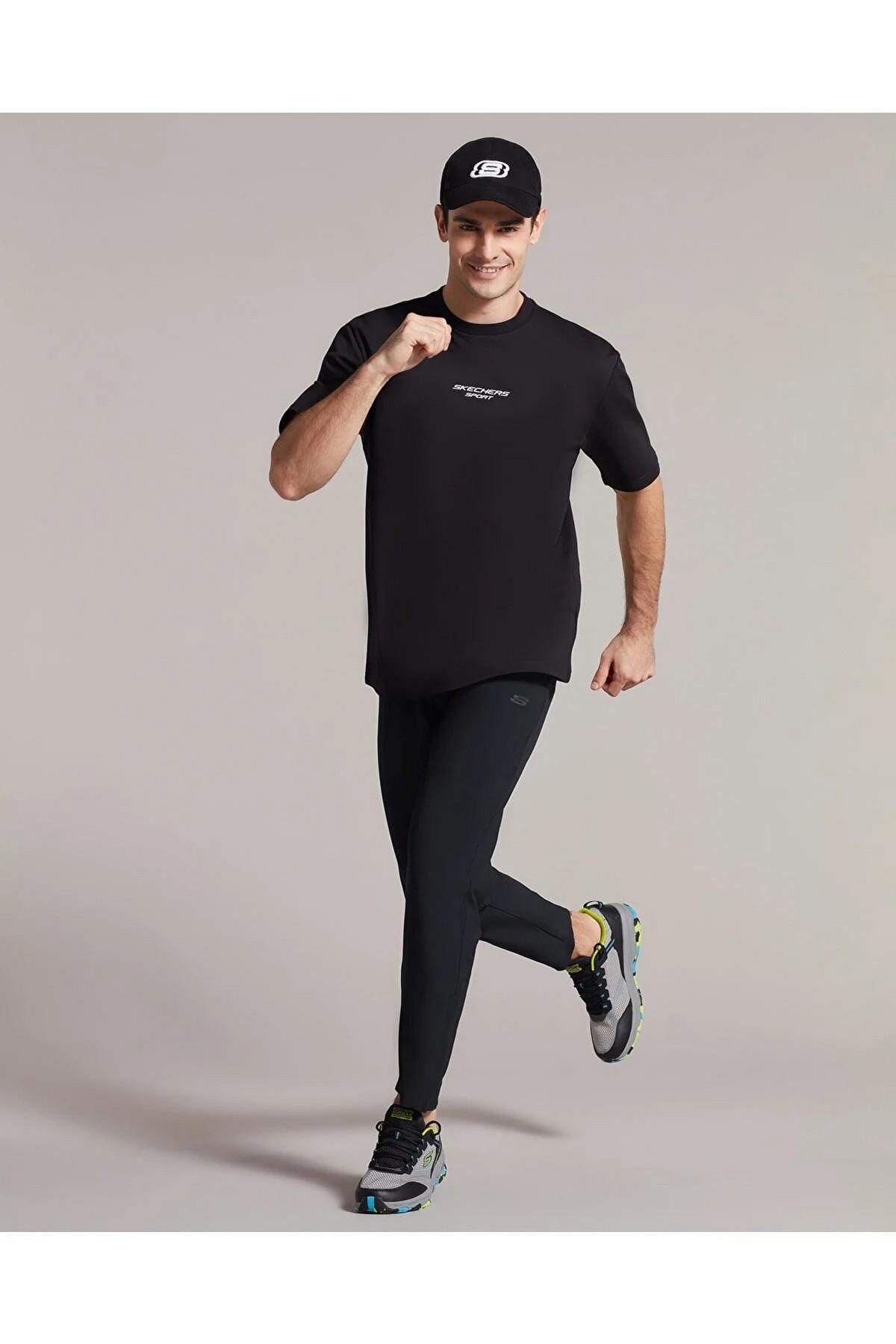 Skechers S231094-001 M Graphic Tee Reflect Logo Oversize Erkek Spor Tişört