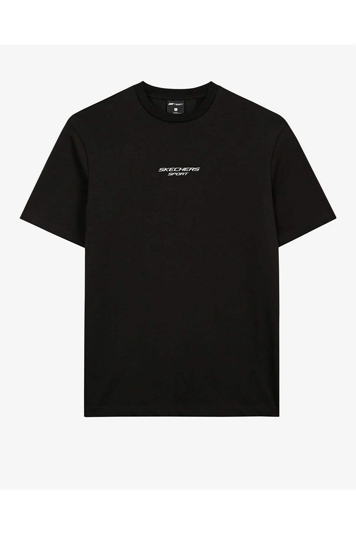 Skechers S231094-001 M Graphic Tee Reflect Logo Oversize Erkek Spor Tişört