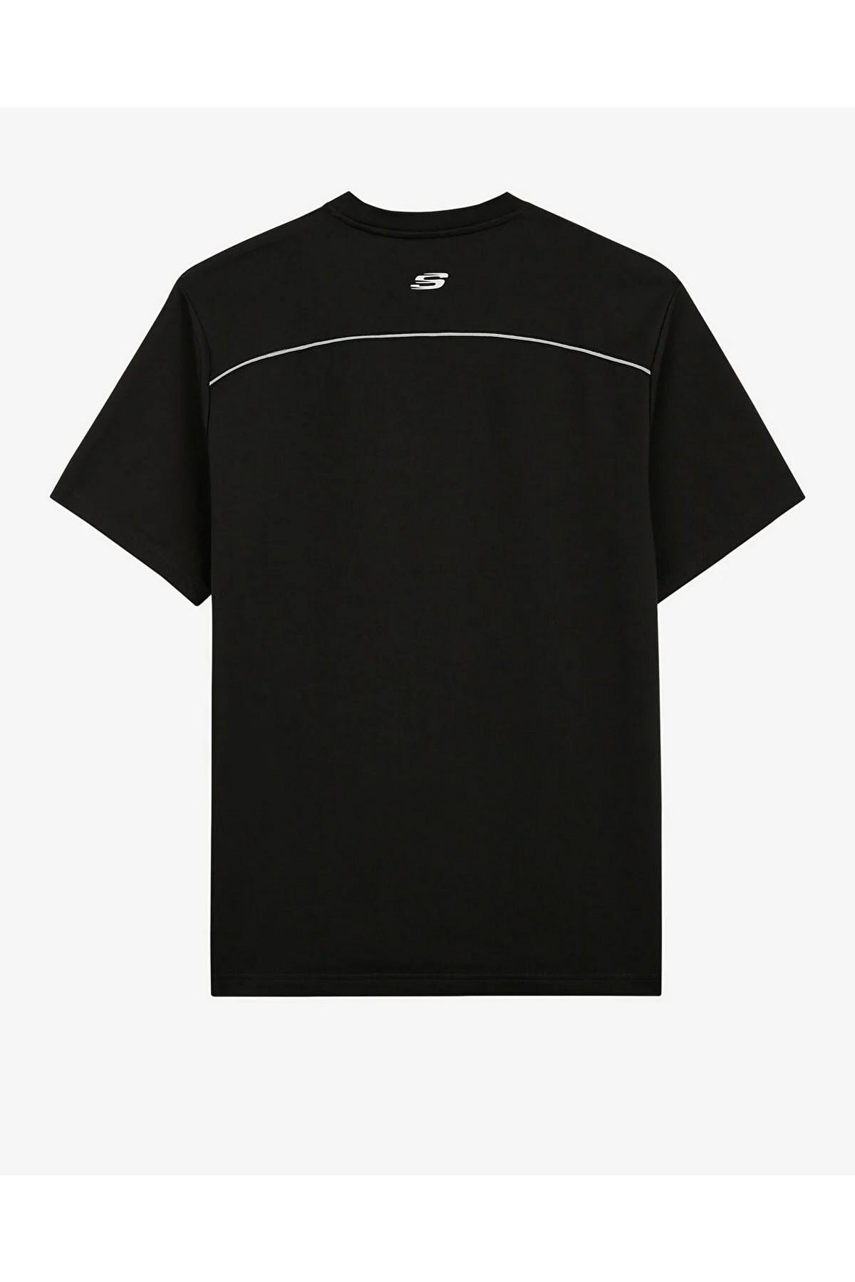 Skechers S231094-001 M Graphic Tee Reflect Logo Oversize Erkek Spor Tişört