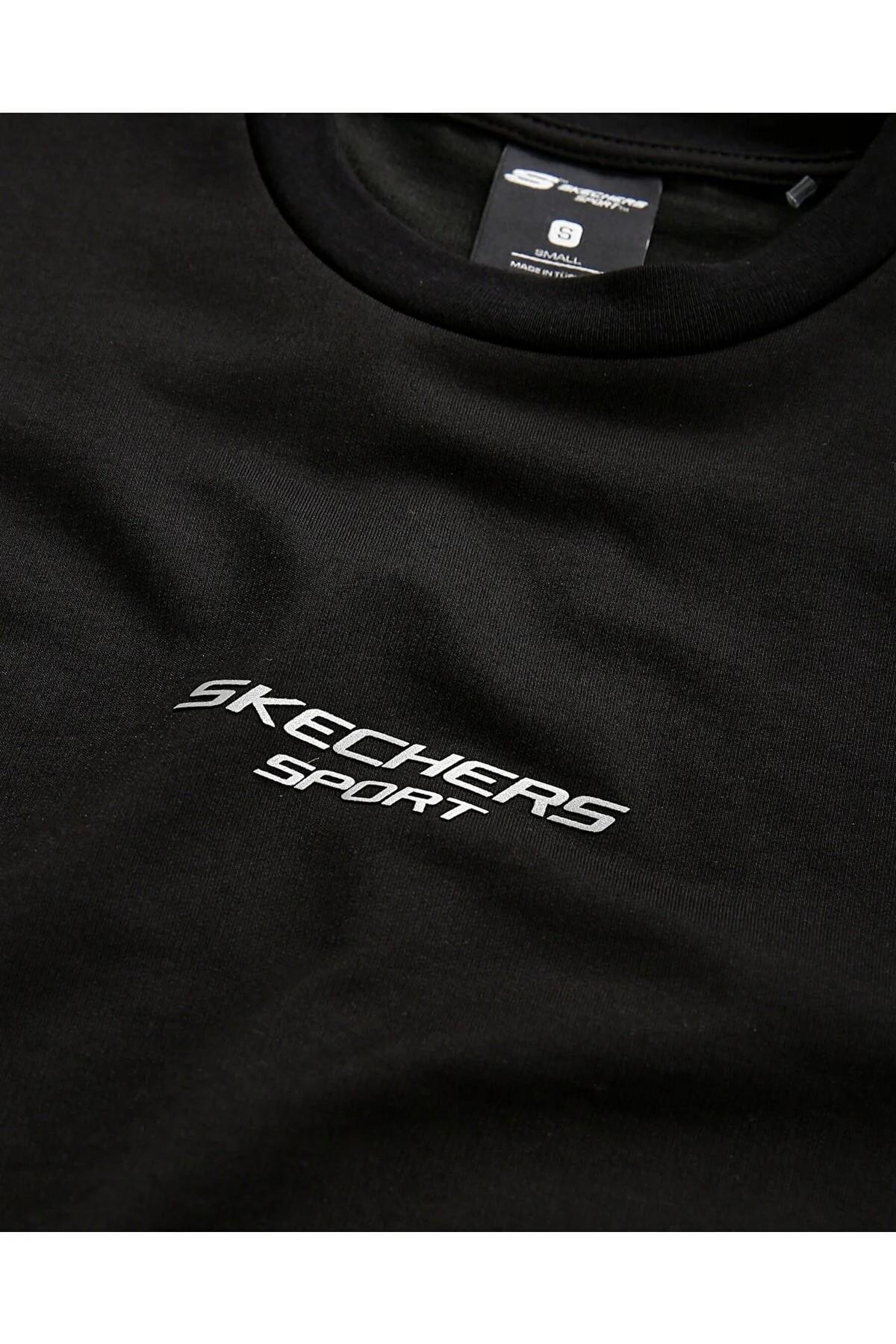 Skechers S231094-001 M Graphic Tee Reflect Logo Oversize Erkek Spor Tişört