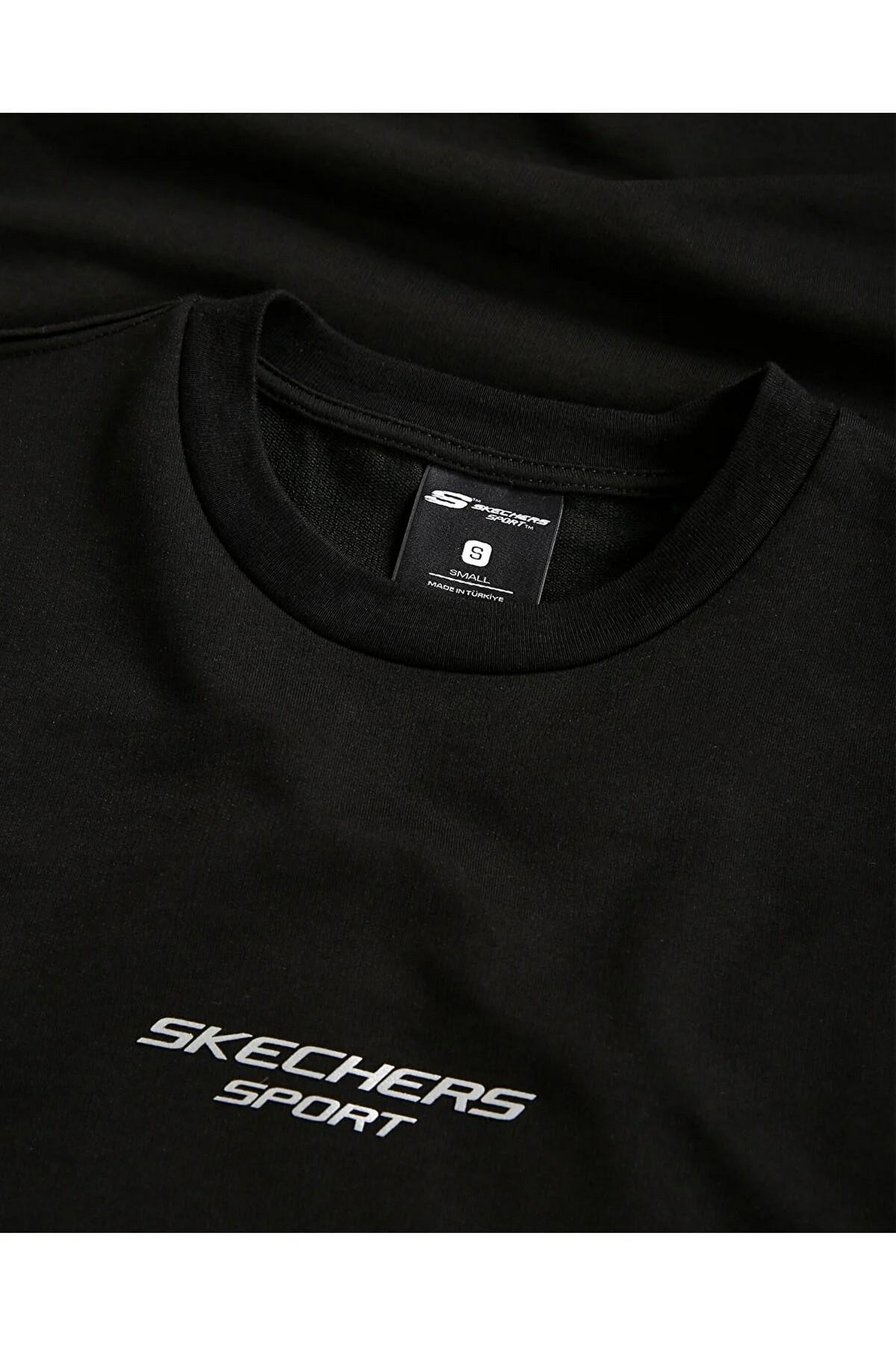Skechers S231094-001 M Graphic Tee Reflect Logo Oversize Erkek Spor Tişört
