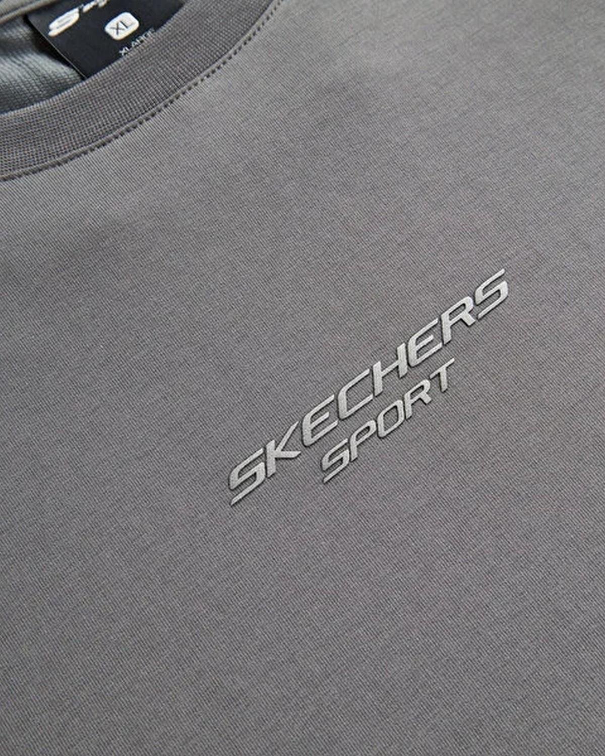 Skechers S231094-003 Graphic M Sleeve Erkek Spor Tişört