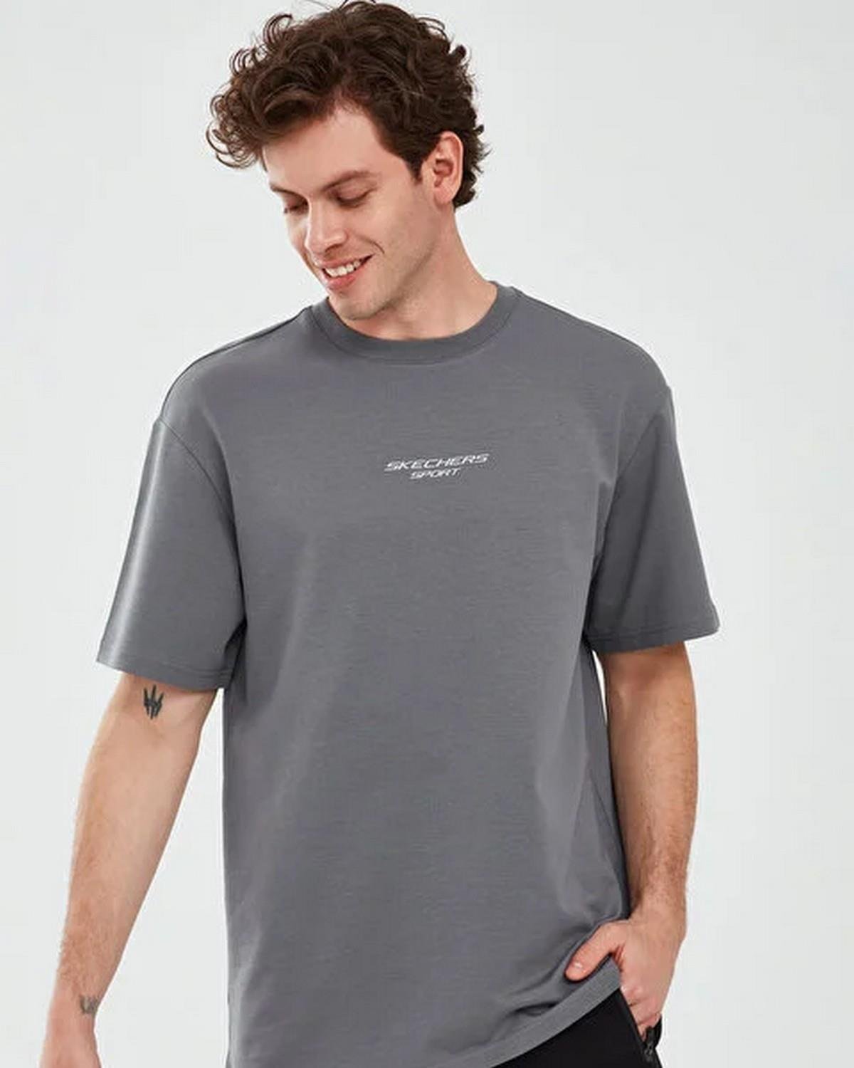 Skechers S231094-003 Graphic M Sleeve Erkek Spor Tişört