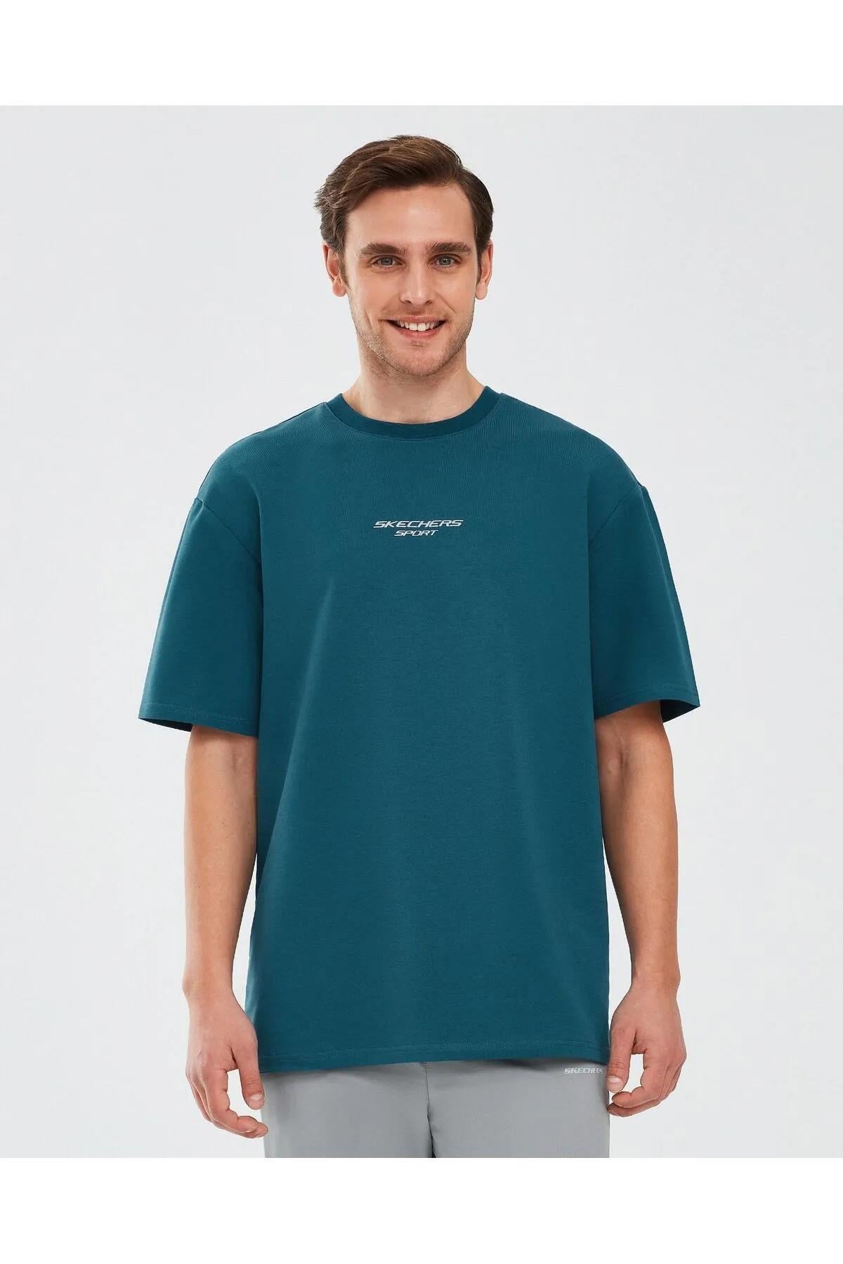 Skechers S231094-405 Graphic M Sleeve Erkek Spor Tişört
