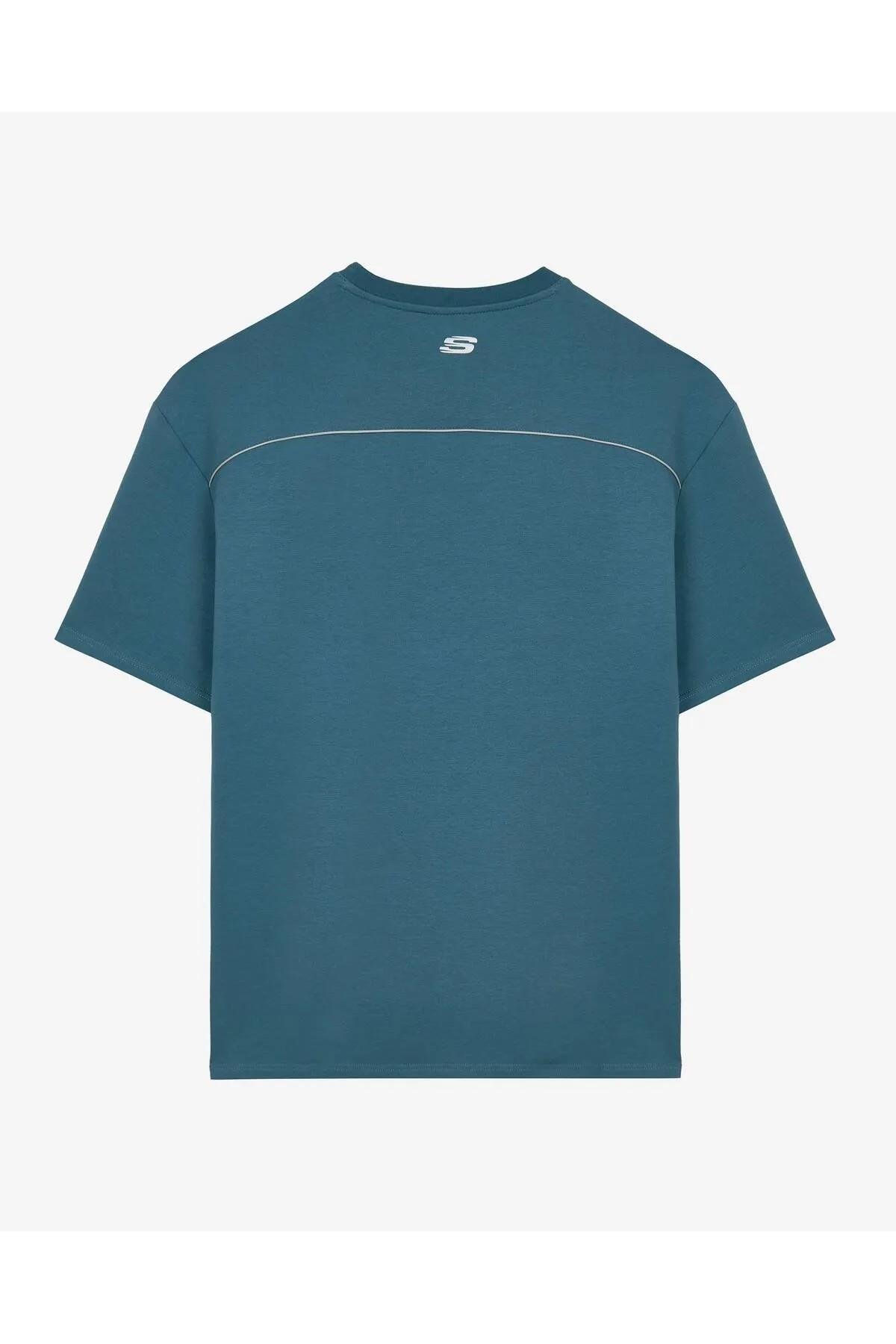 Skechers S231094-405 Graphic M Sleeve Erkek Spor Tişört