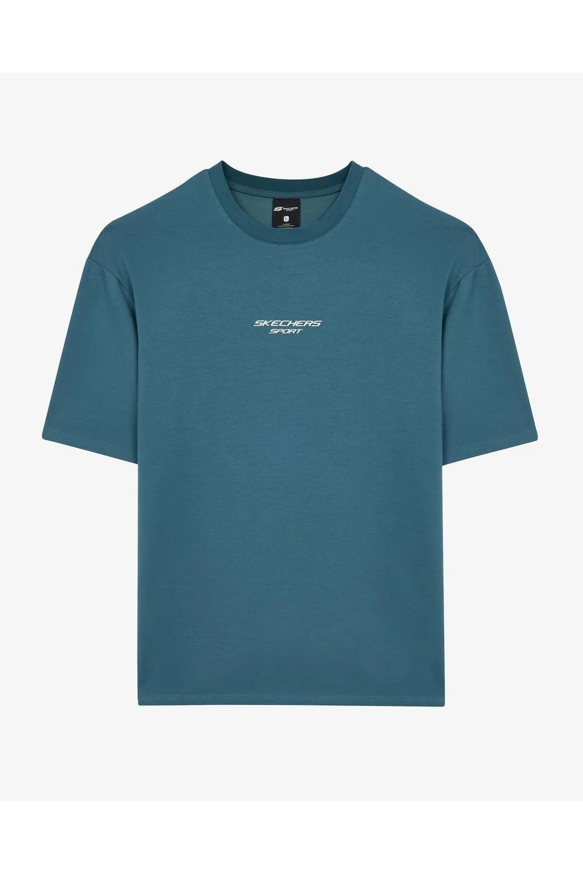 Skechers S231094-405 Graphic M Sleeve Erkek Spor Tişört
