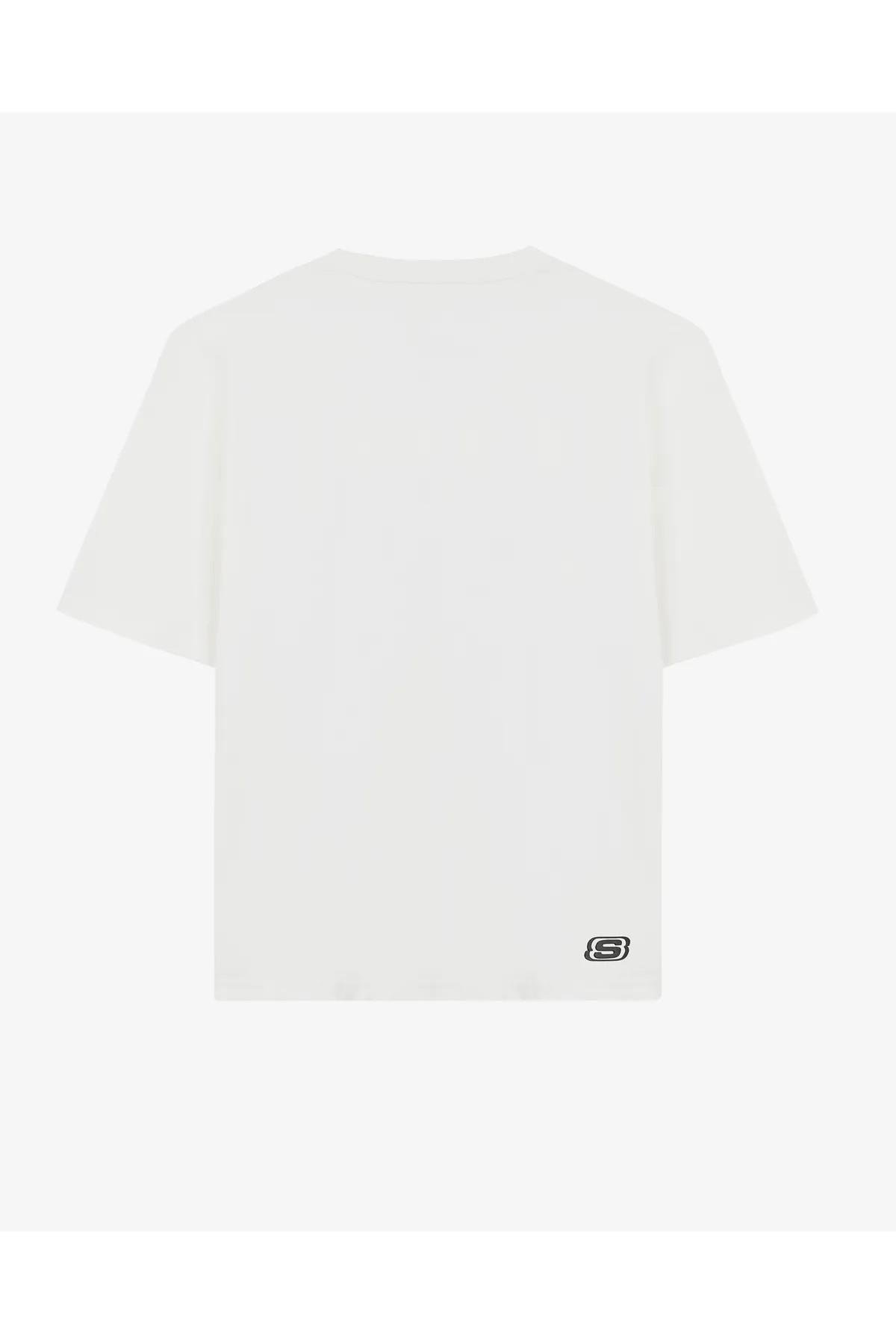 Skechers S232404-102 Graphic M Sleeve Erkek Spor Tişört