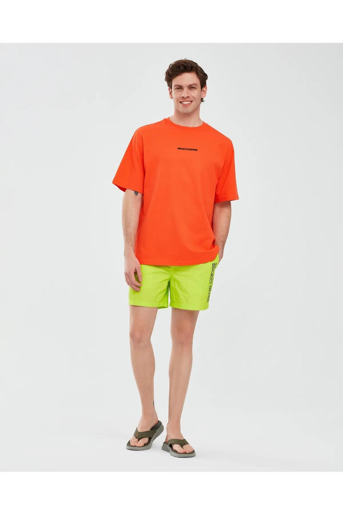 Skechers S232404-700 Graphic M Sleeve Erkek Spor Tişört