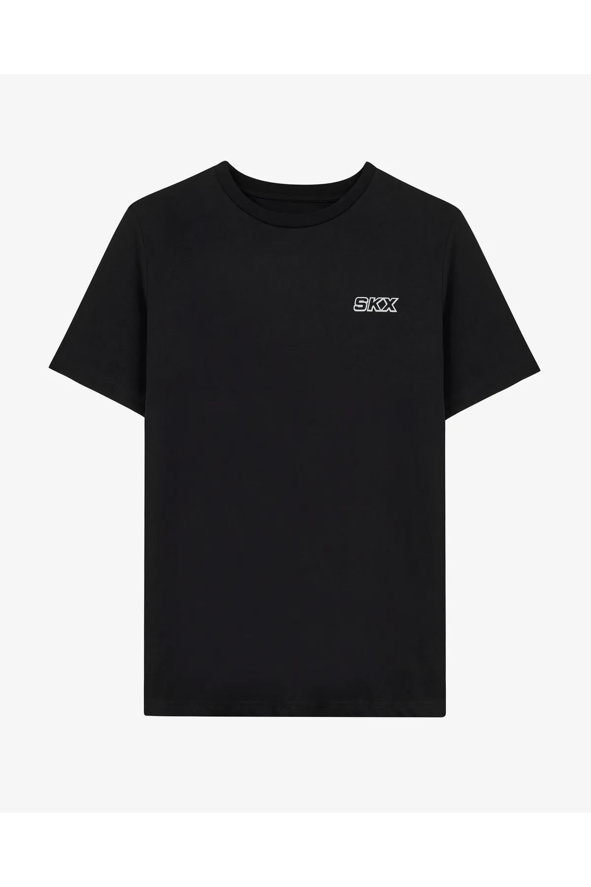 Skechers S241054-001 Graphic M Sleeve Erkek Spor Tişört