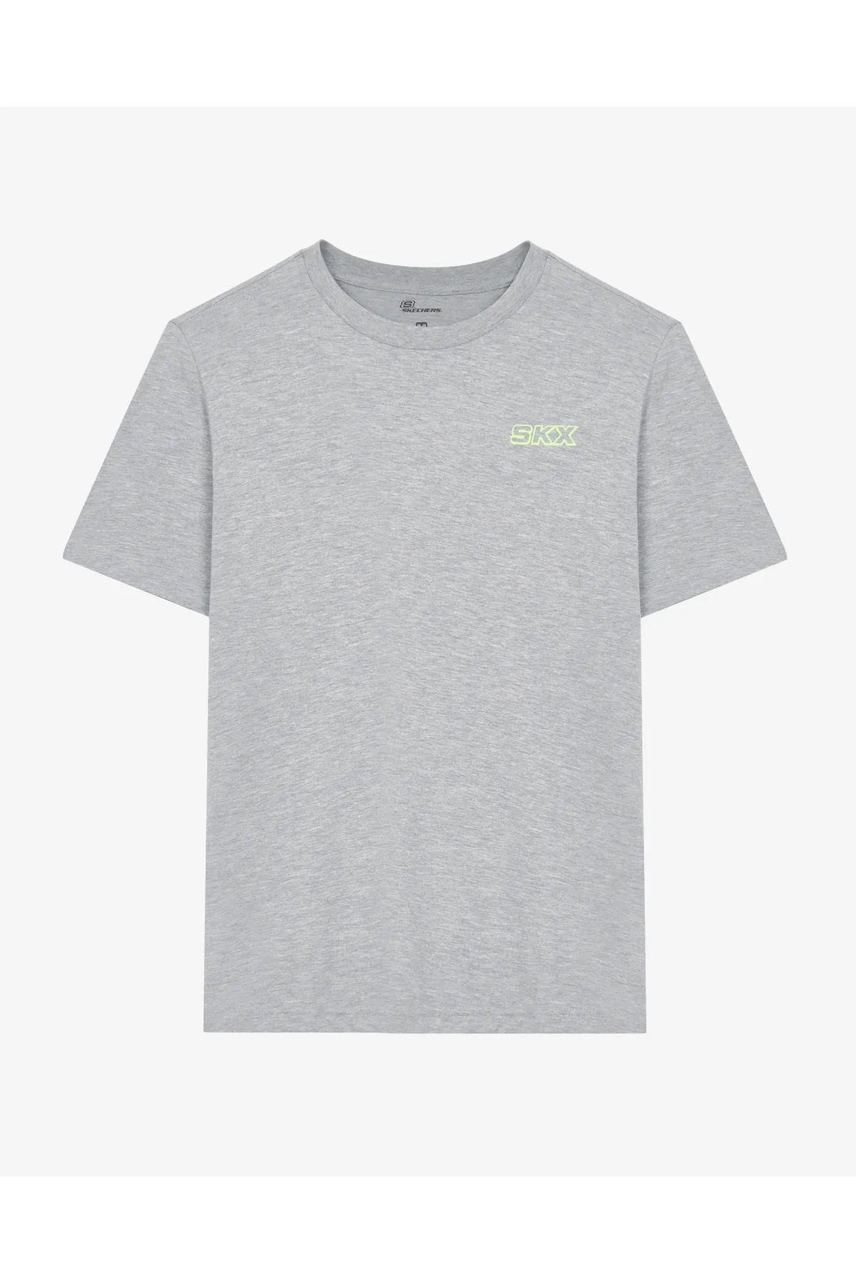 Skechers S241054-036 Graphic M Sleeve Erkek Spor Tişört