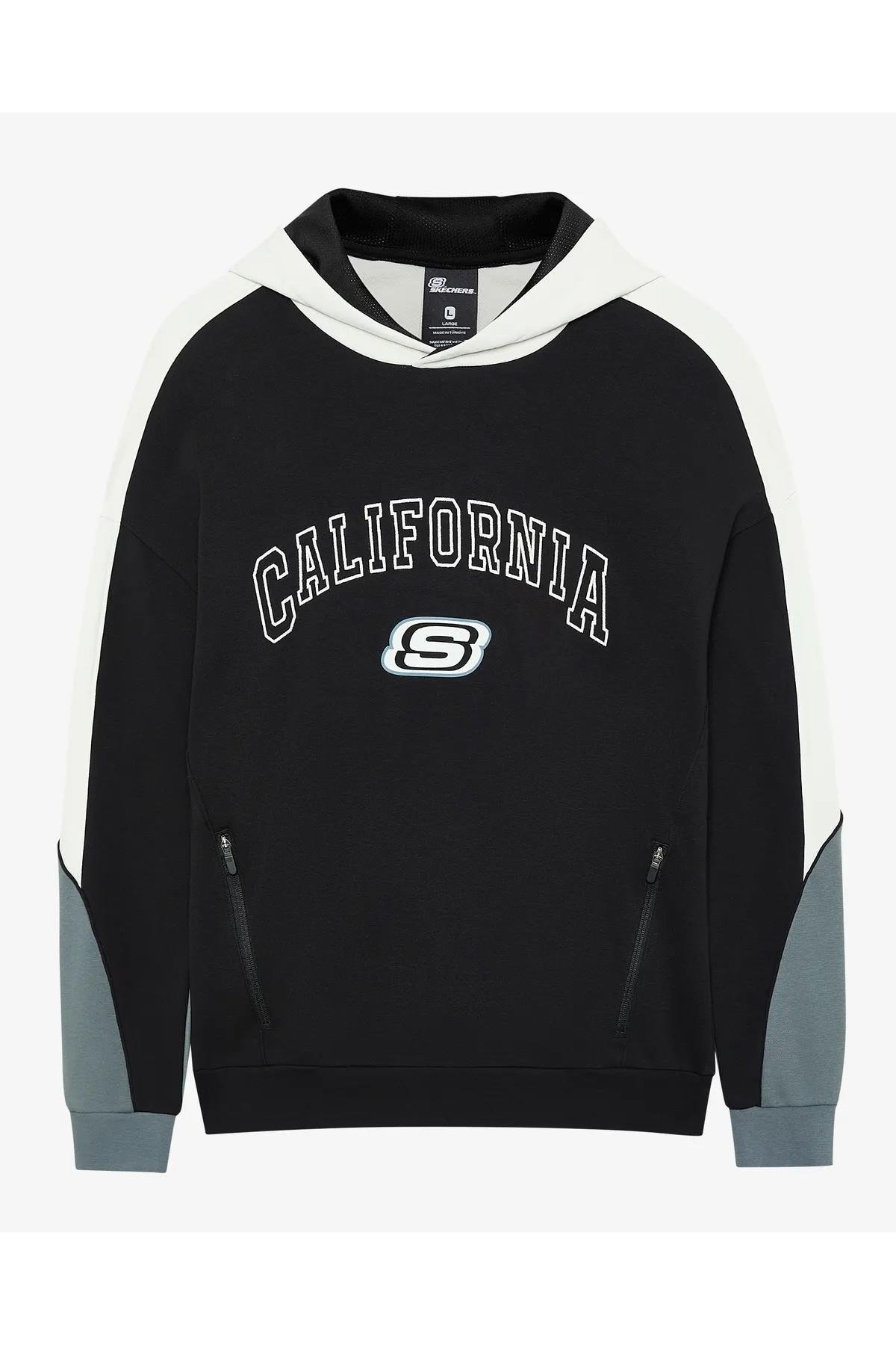 Skechers S242090-001 M Lw Fleece Regular Hoodie Erkek Sweatshirt