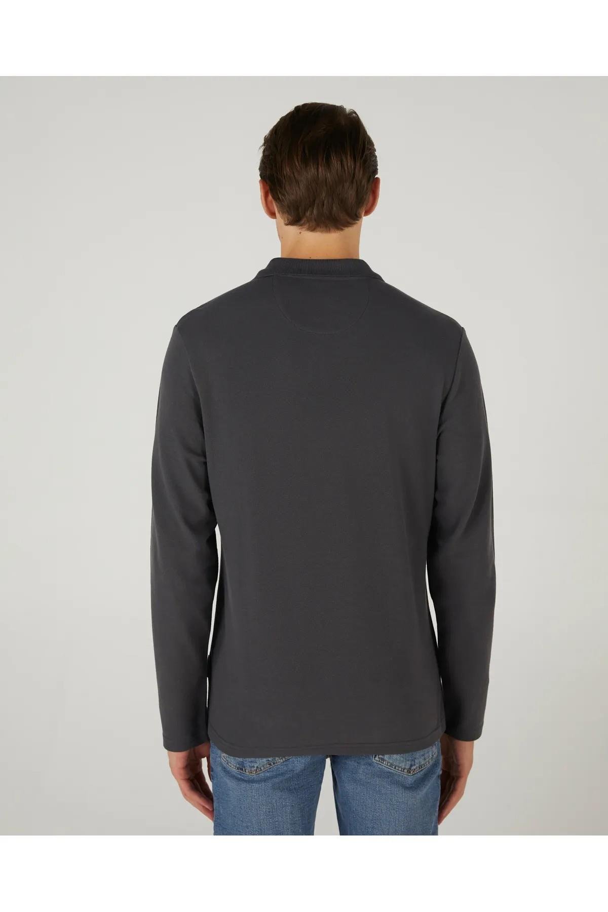 Skechers S242198-003 M Polo Casual Comfort Long Sleeve Polo Erkek Polo Tişört
