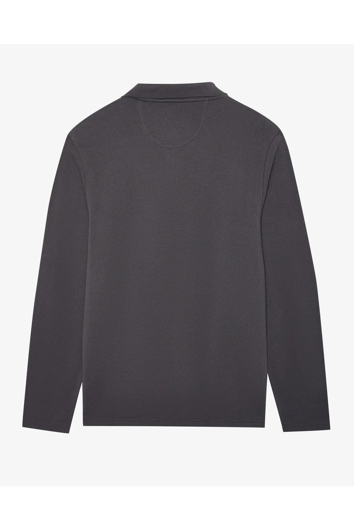 Skechers S242198-003 M Polo Casual Comfort Long Sleeve Polo Erkek Polo Tişört