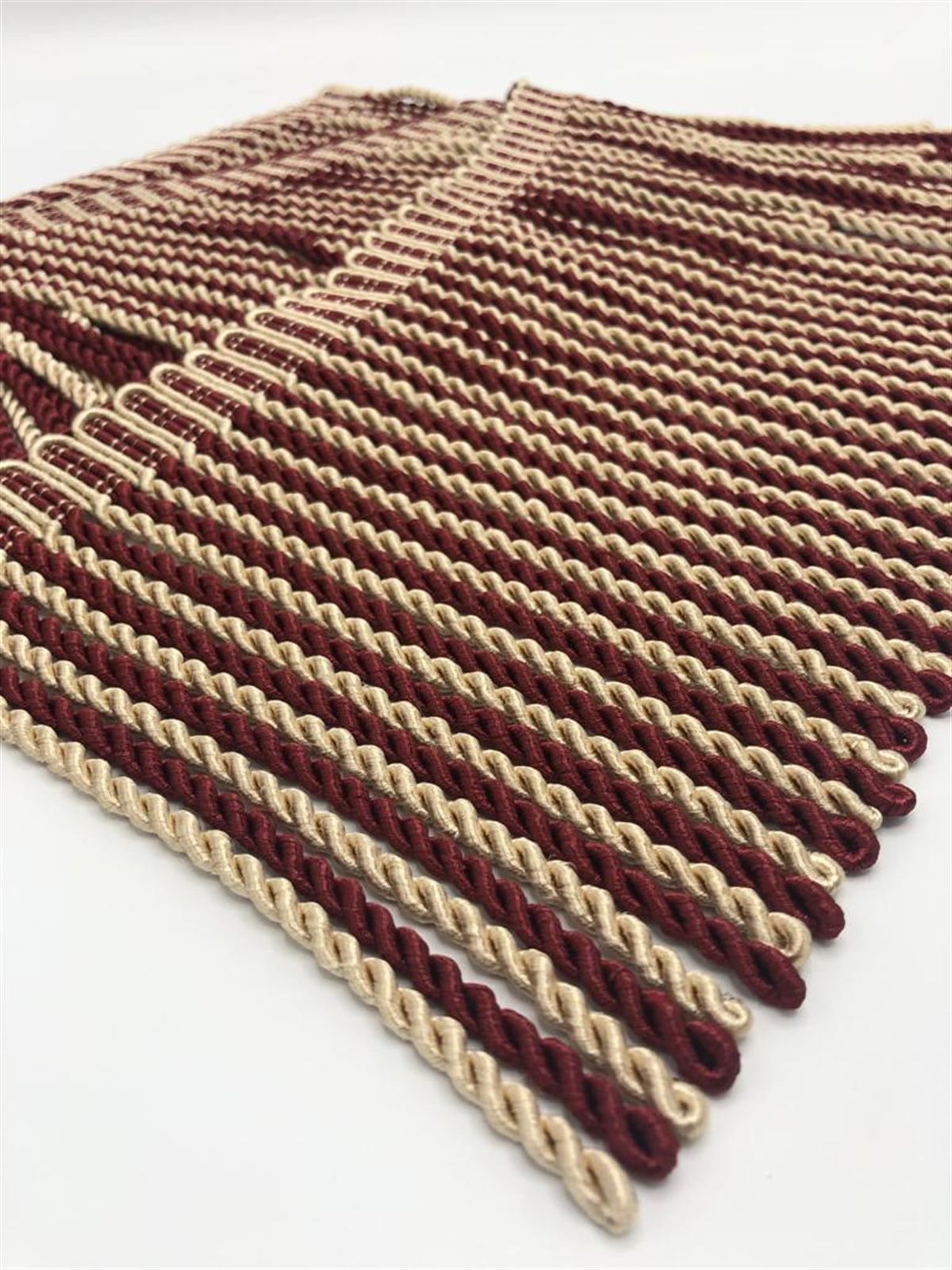 Bordo & Kapiçino Renk Bulyon Saçak (15cm)