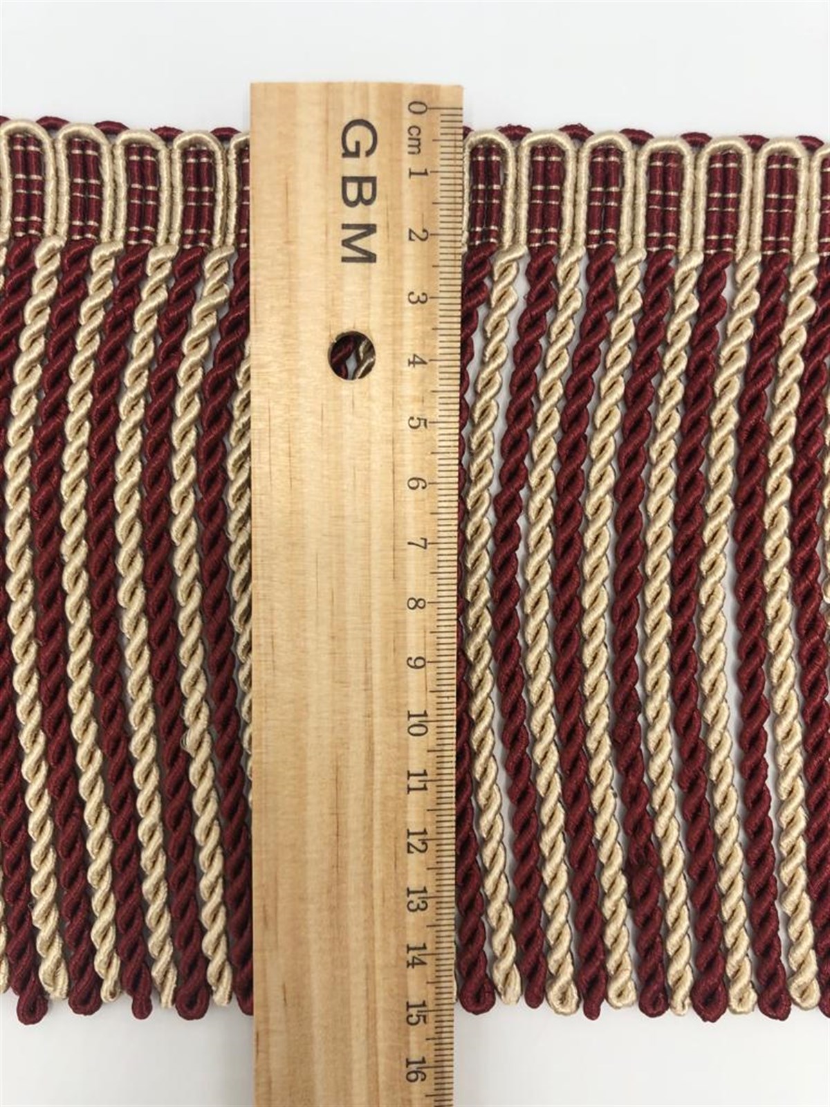 Bordo & Kapiçino Renk Bulyon Saçak (15cm)