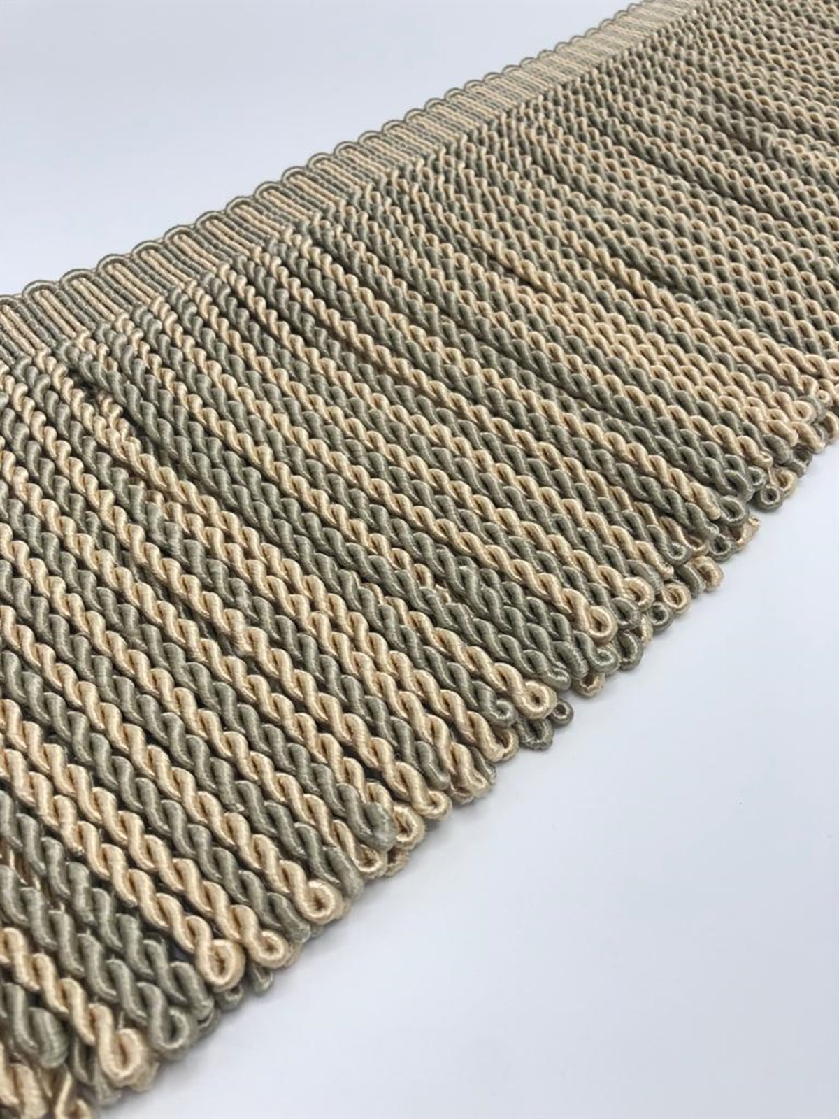 Kapiçino & Kum Yeşili Renk Bulyon Saçak (15cm)