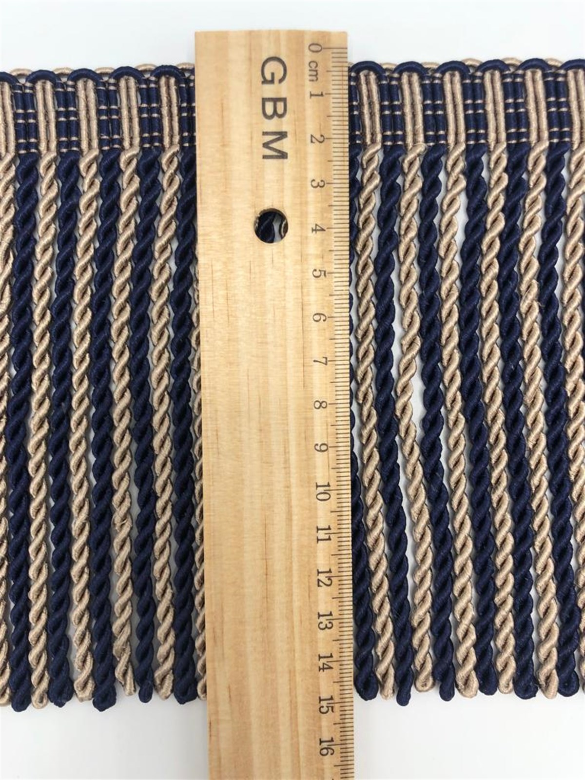 Lacivert & Vizon Renk Bulyon Saçak (15cm)