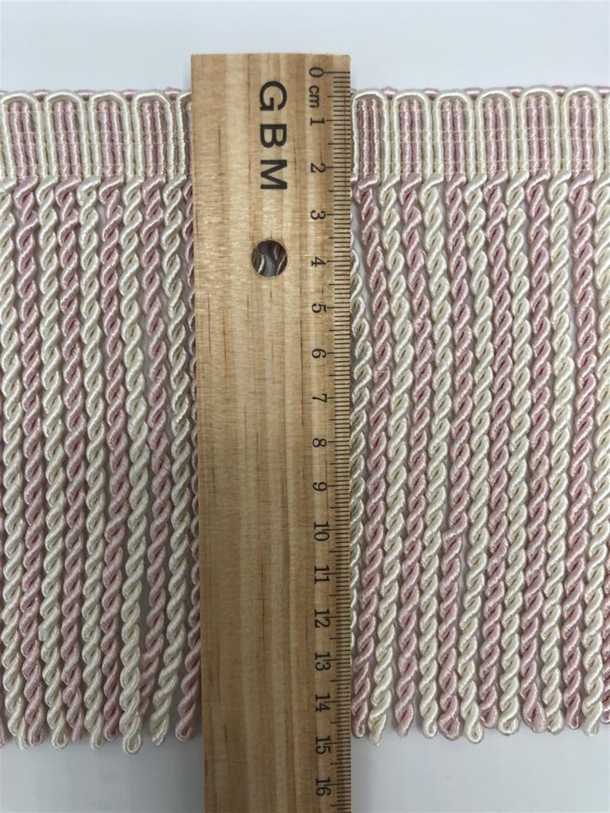 Pudra & Krem Renk Bulyon Saçak (15cm)