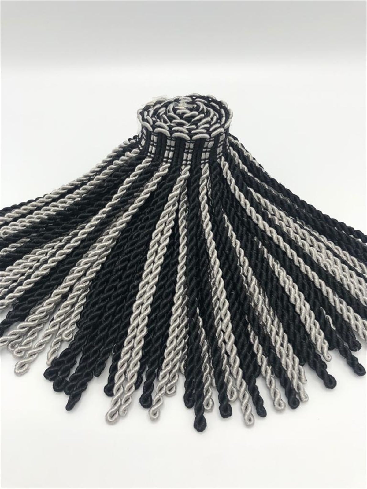 Siyah & Füme Renk Bulyon Saçak (15cm)
